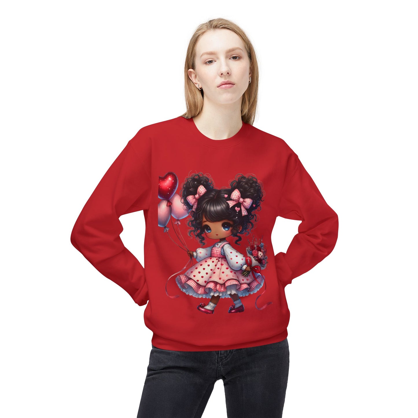 Valentines Unisex Midweight Softstyle Fleece Crewneck Sweatshirt