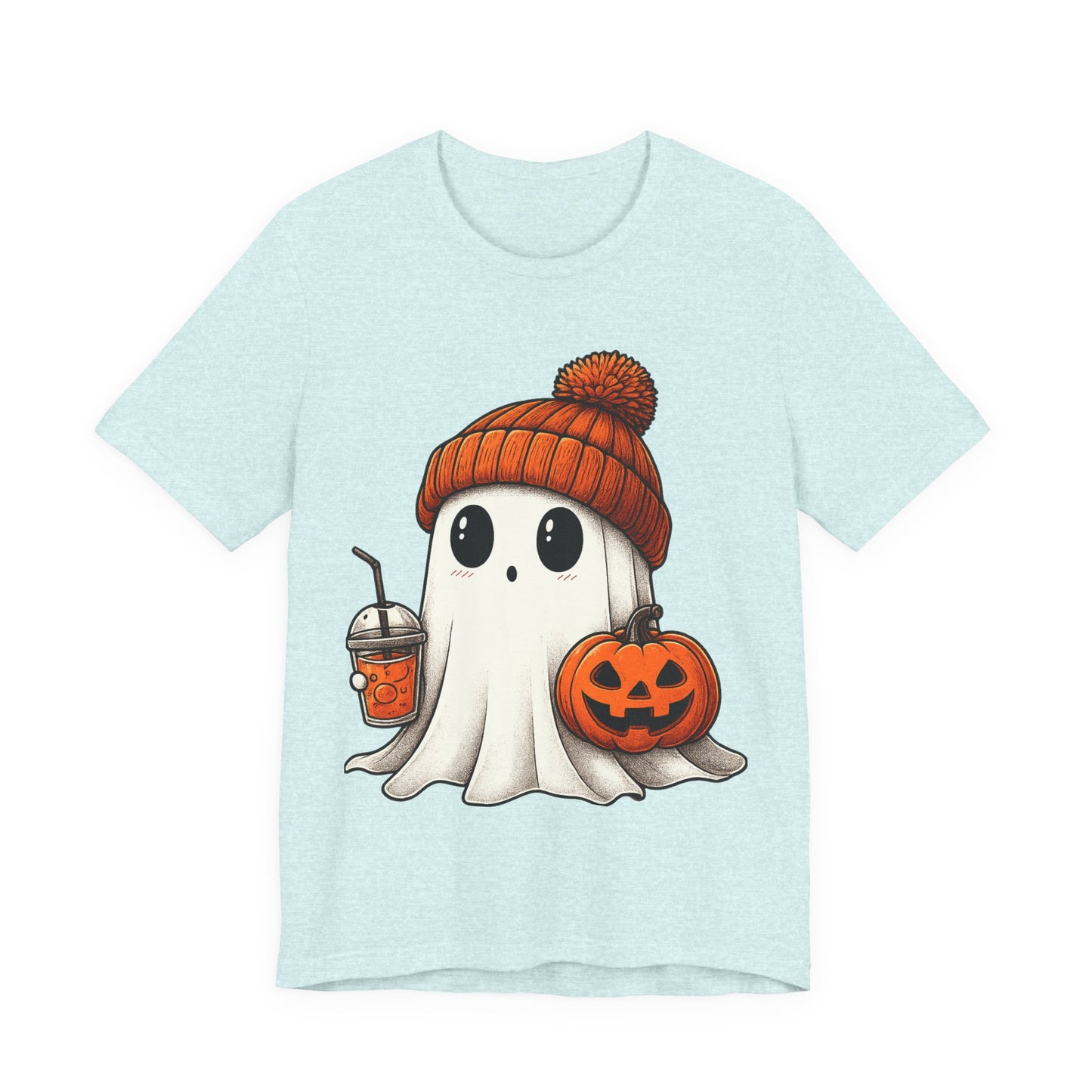 Halloween Ghost Unisex Tee, Spooky Shirt, Fall Fashion, Cute Ghost Shirt, Halloween Costume, Trick or Treat T-Shirt