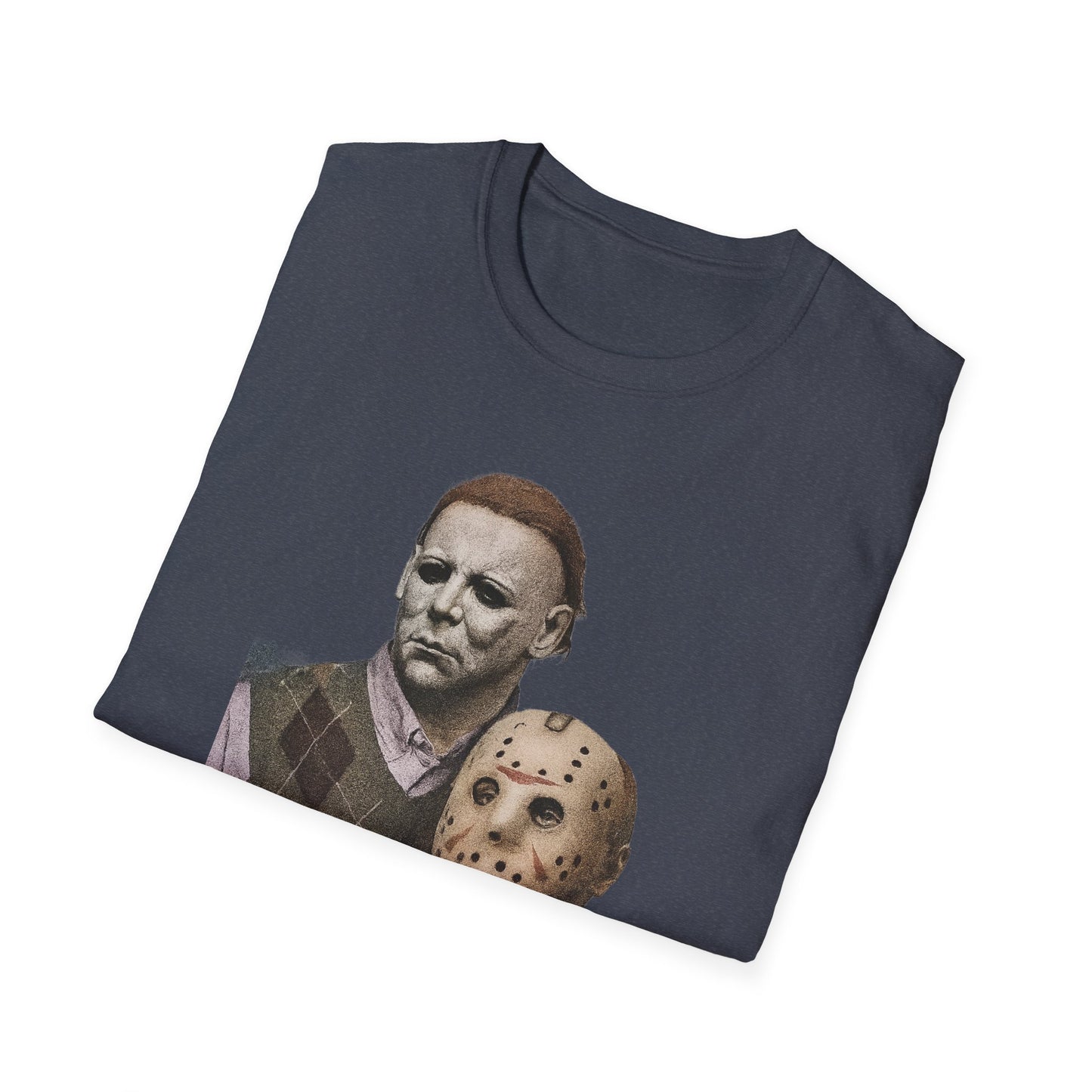 Horror Movie Character T-Shirt | Unisex Softstyle Tee, Scary Graphic Tee, Perfect for Halloween, Horror Fans, Movie Lovers