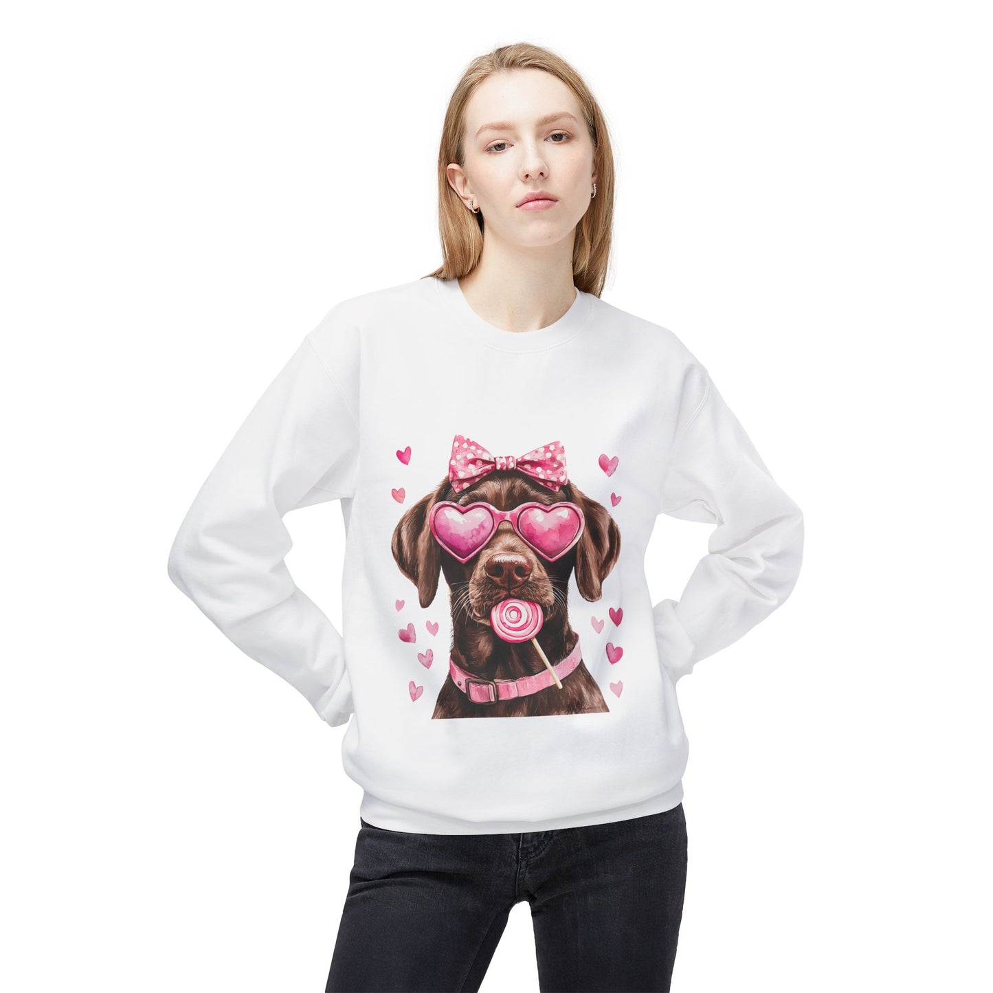Valentines Unisex Midweight Softstyle Fleece Crewneck Sweatshirt