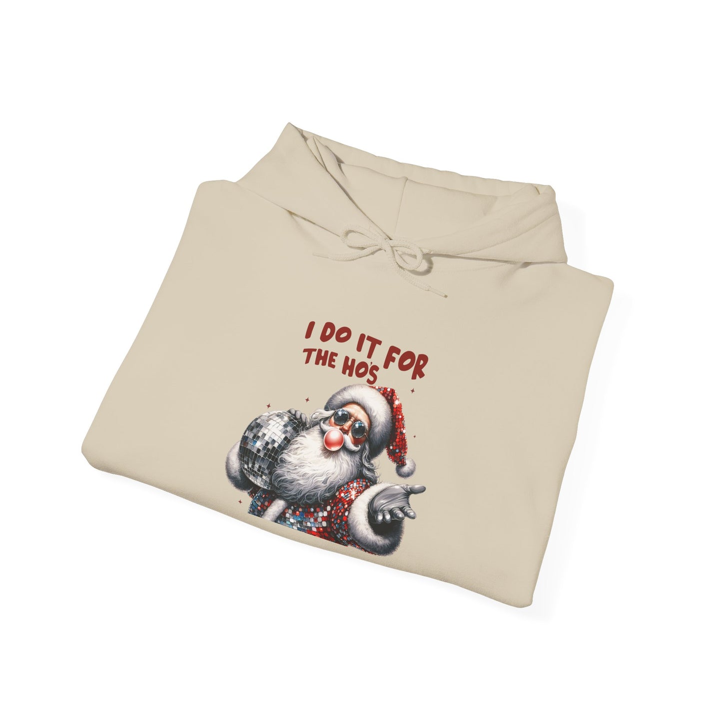 Santa Hoodie - I Do It For The 90s, Christmas Sweatshirt, Unisex Holiday Apparel, Vintage Style Gift, Cozy Winter Wear