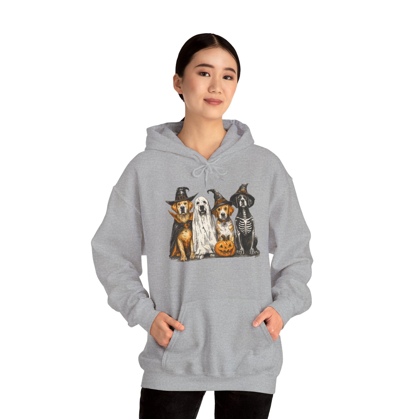 Halloween Pet Lover Hoodie, Unisex Hoodie, Cute Dog Hoodie, Cozy Halloween Apparel, Animal Lover Gift