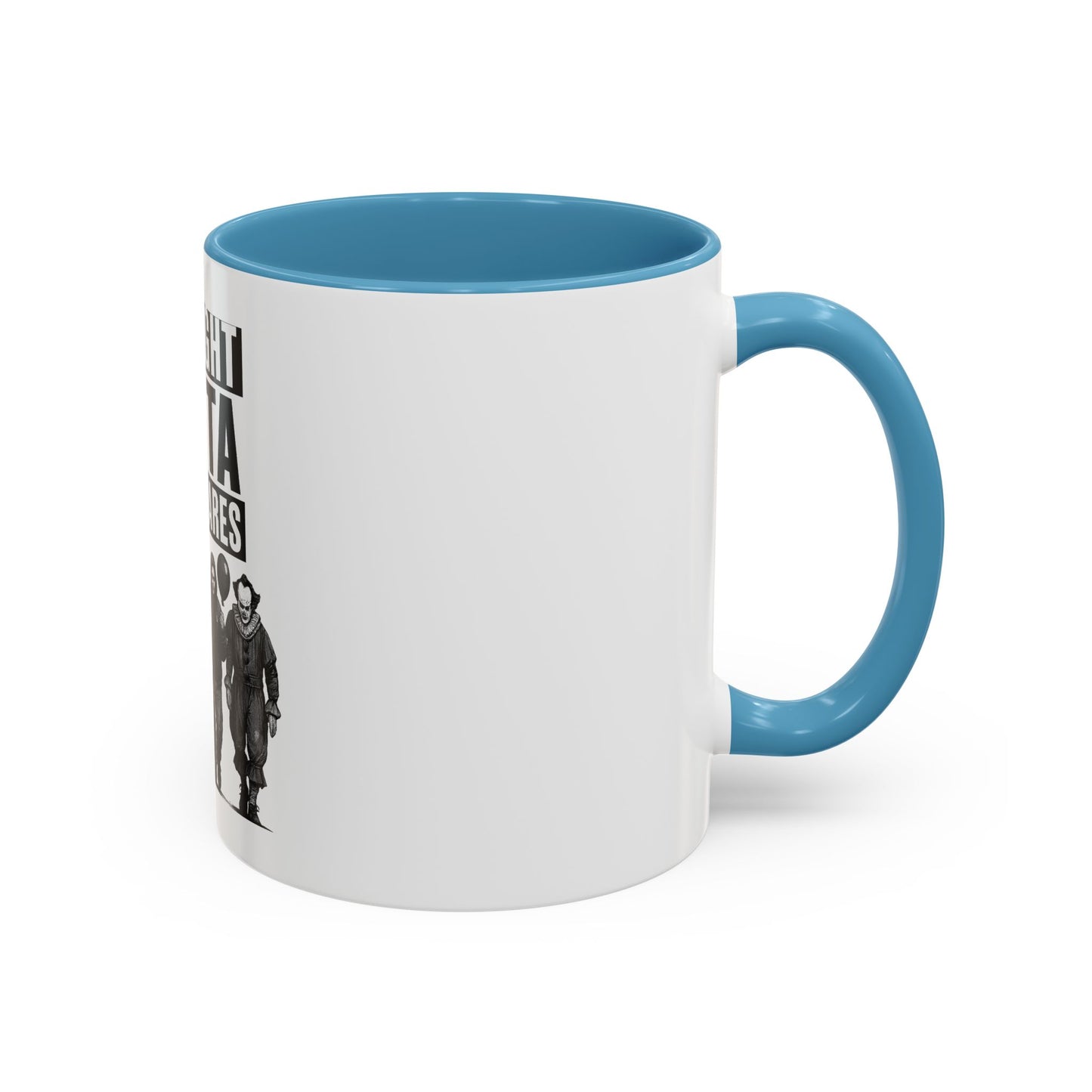 Straight Outta Nightmares Accent Coffee Mug | Spooky Mug, Horror Coffee Cup, Unique Gift for Halloween, Funware, Collectible Tea Mug