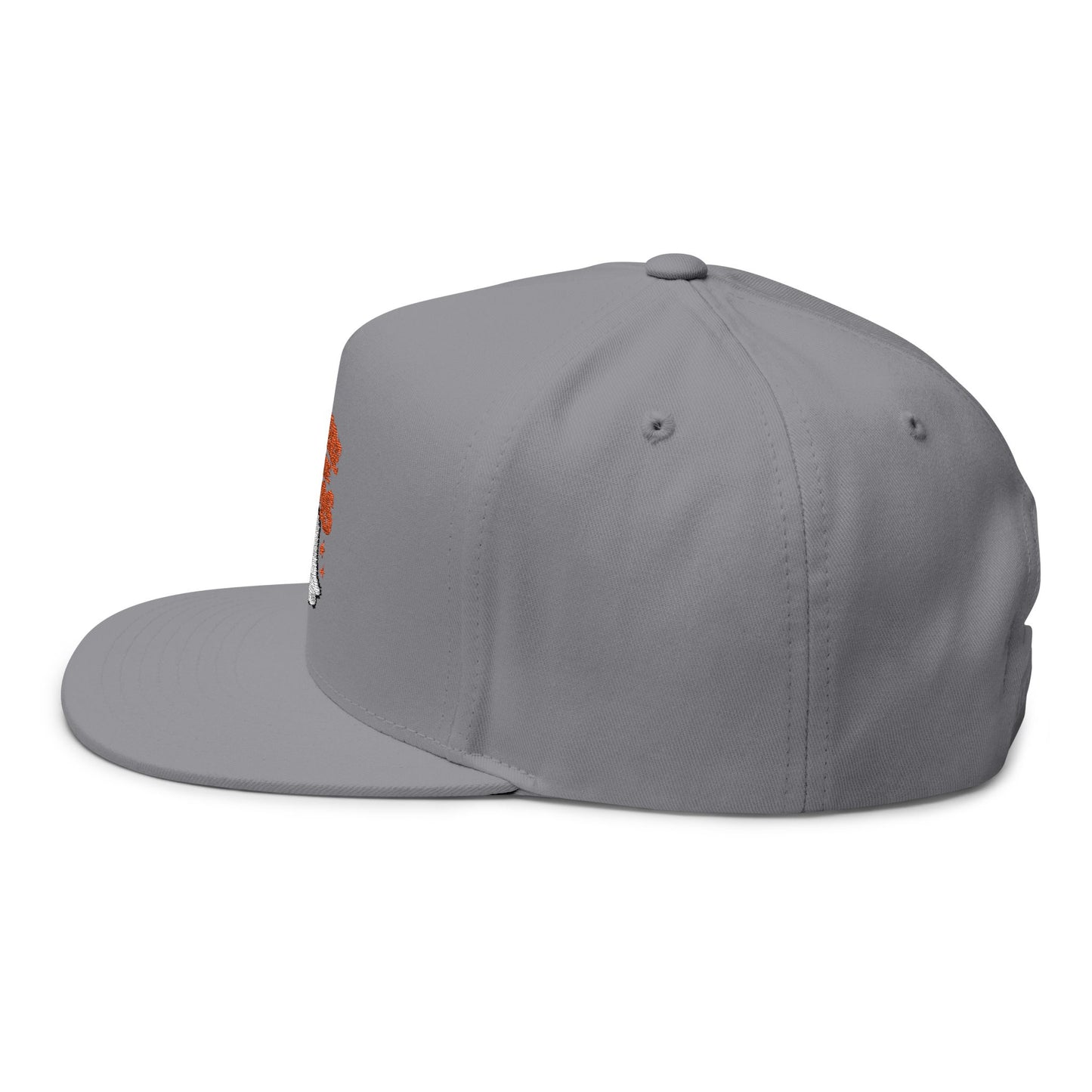 Halloween Flat Bill Cap - I'm Here for the Boos, Ghost Hat, Spooky Apparel, Festive Cap, Halloween Costume Accessory