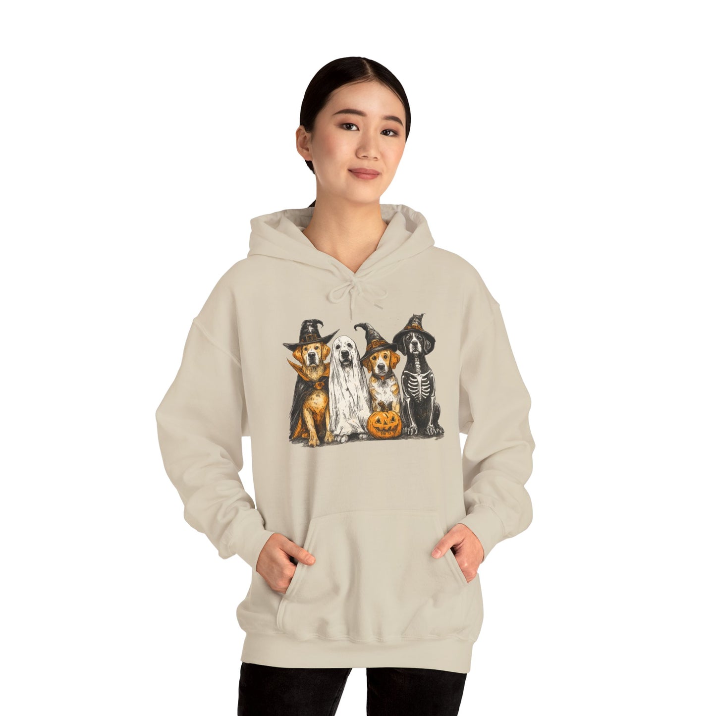 Halloween Pet Lover Hoodie, Unisex Hoodie, Cute Dog Hoodie, Cozy Halloween Apparel, Animal Lover Gift