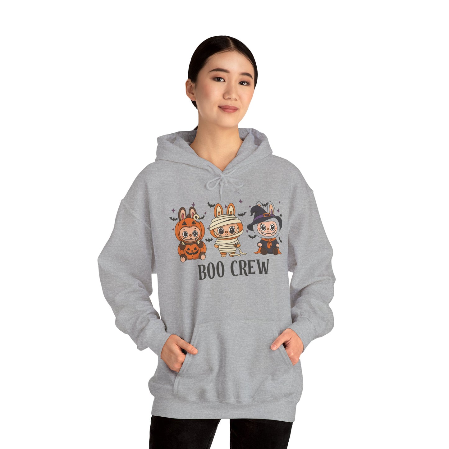 Boo Crew Halloween Unisex Hoodie, Cute Monster Costume, Spooky Vibes, Fall Fashion