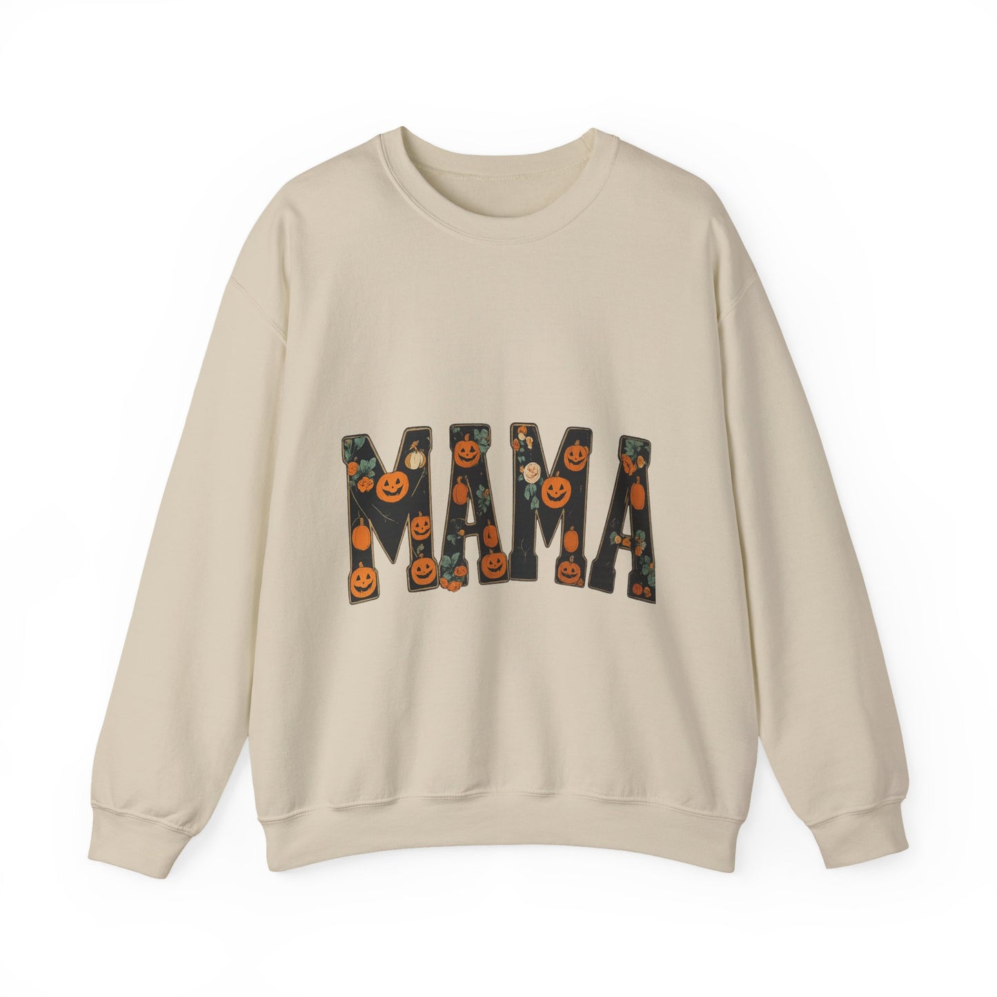 Mama Pumpkin Crewneck Sweatshirt, Fall Fashion, Halloween Gift, Cozy Sweatshirt, Casual Wear, Gift for Moms