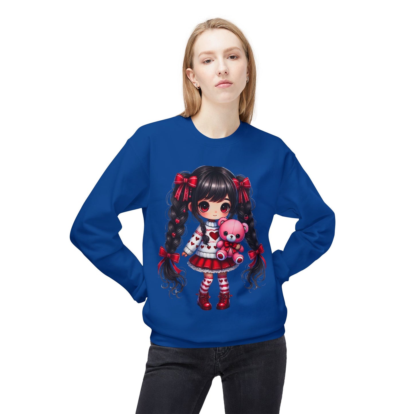 Valentines Unisex Midweight Softstyle Fleece Crewneck Sweatshirt