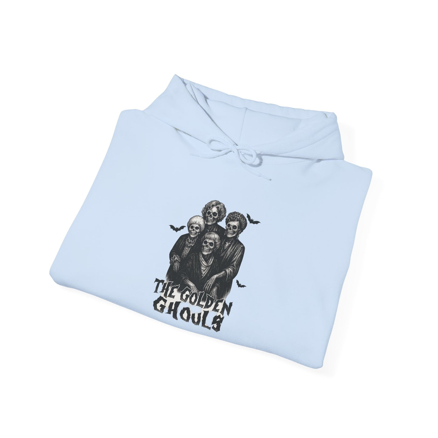Golden Ghouls Hoodie | Spooktacular Hoodie for Halloween, Cozy Unisex Pullover, Perfect Gift for Ghost Lovers, Fall Apparel