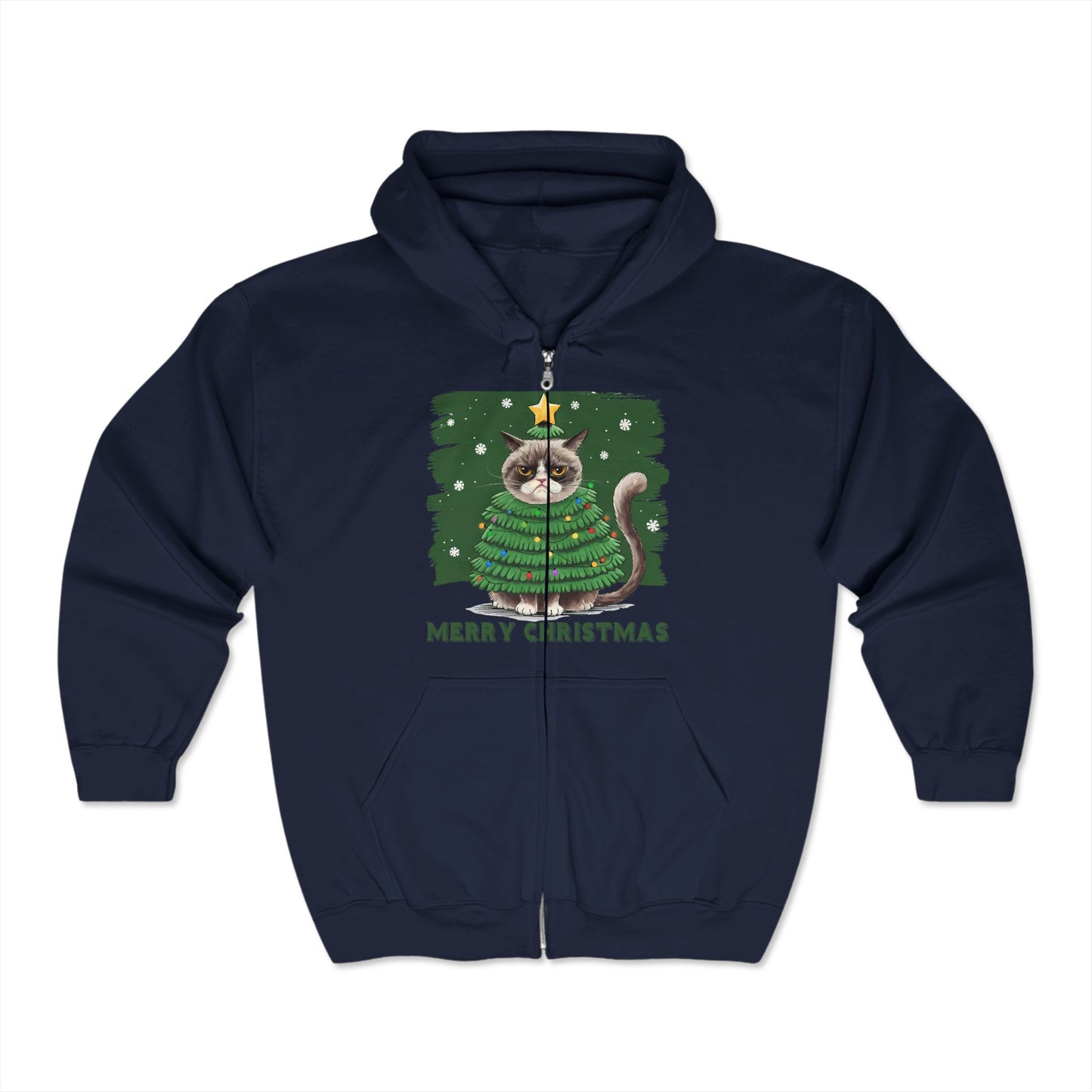 Christmas Unisex Heavy Blend™ Full Zip Hooded Sweatshirt
