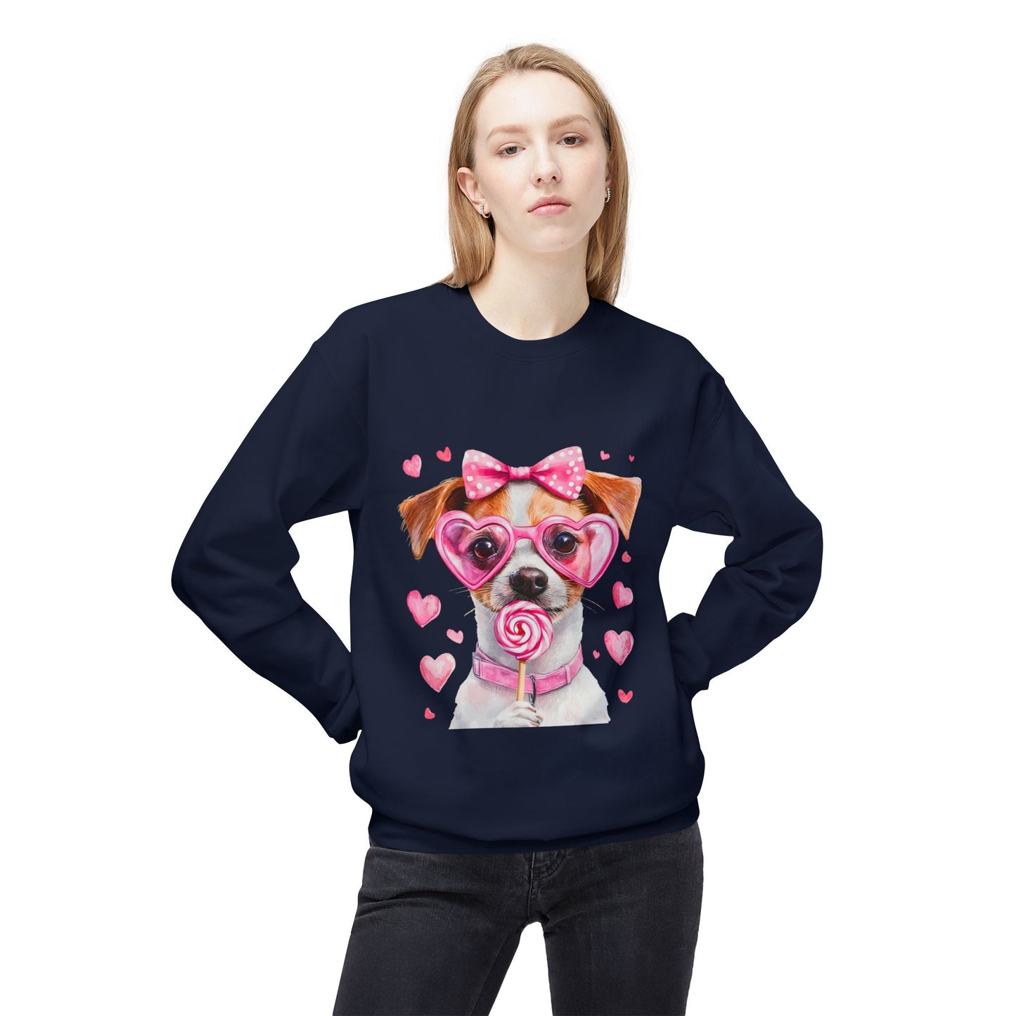 Valentines Unisex Midweight Softstyle Fleece Crewneck Sweatshirt