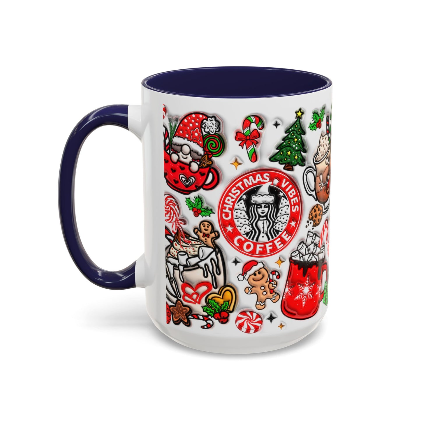 Christmas Accent Coffee Mug (11, 15oz)