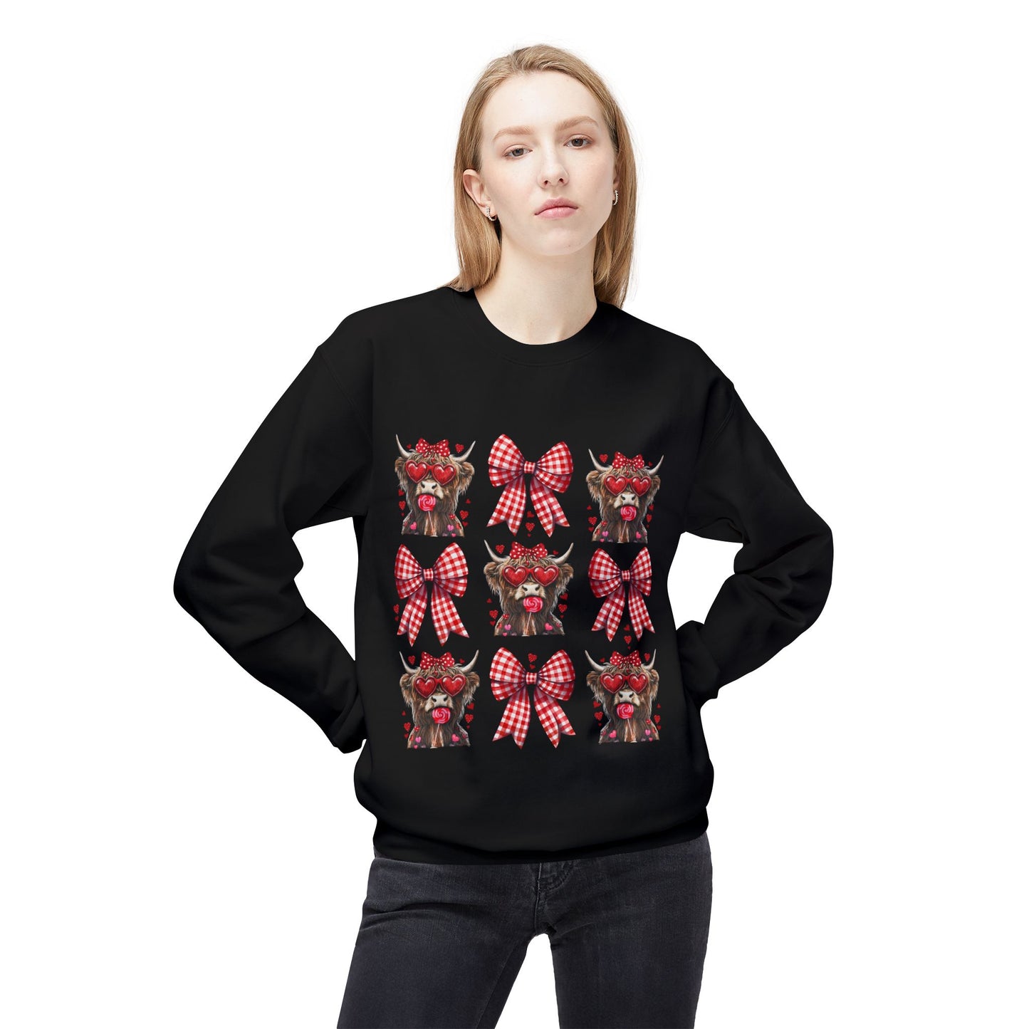 Valentines Unisex Midweight Softstyle Fleece Crewneck Sweatshirt
