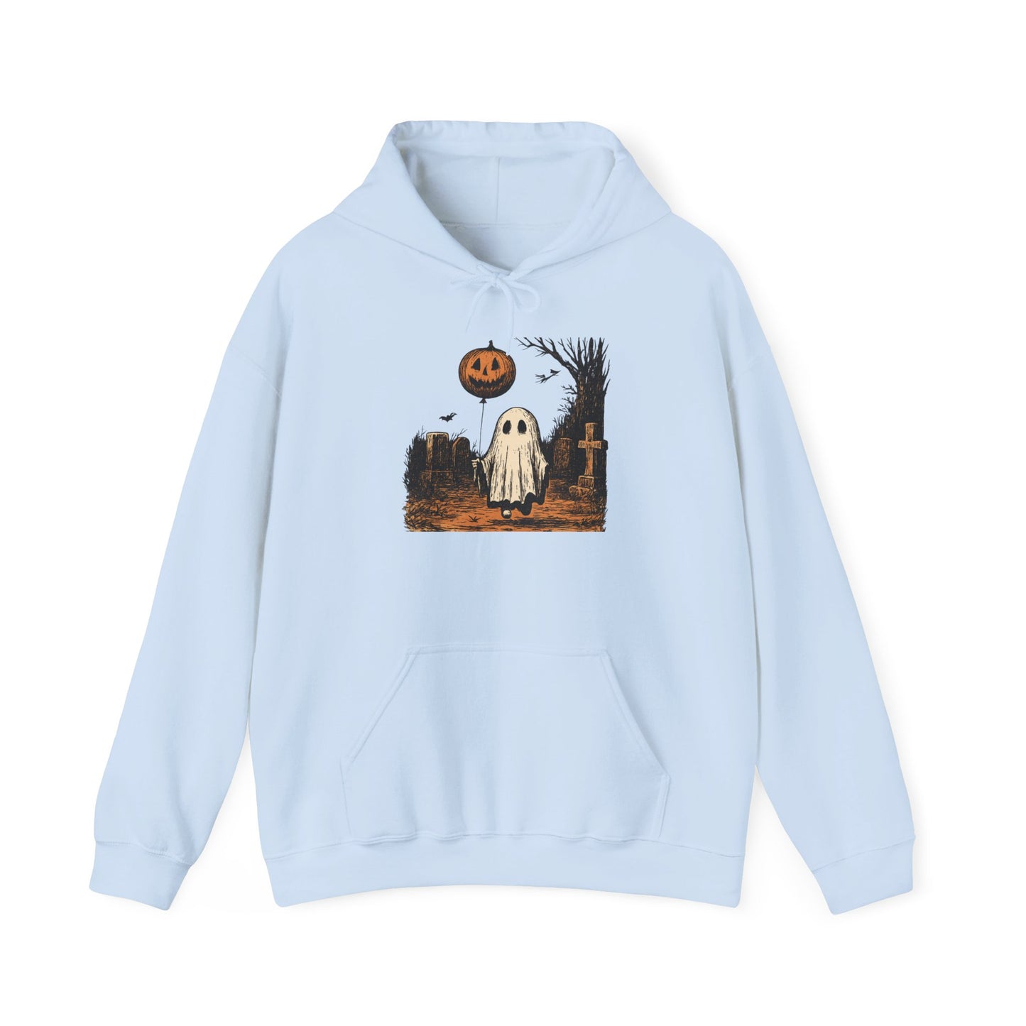 Halloween Ghost Hoodie, Cozy Unisex Hoodie, Spooky Season Apparel, Fall Fashion, Trick or Treat Gift