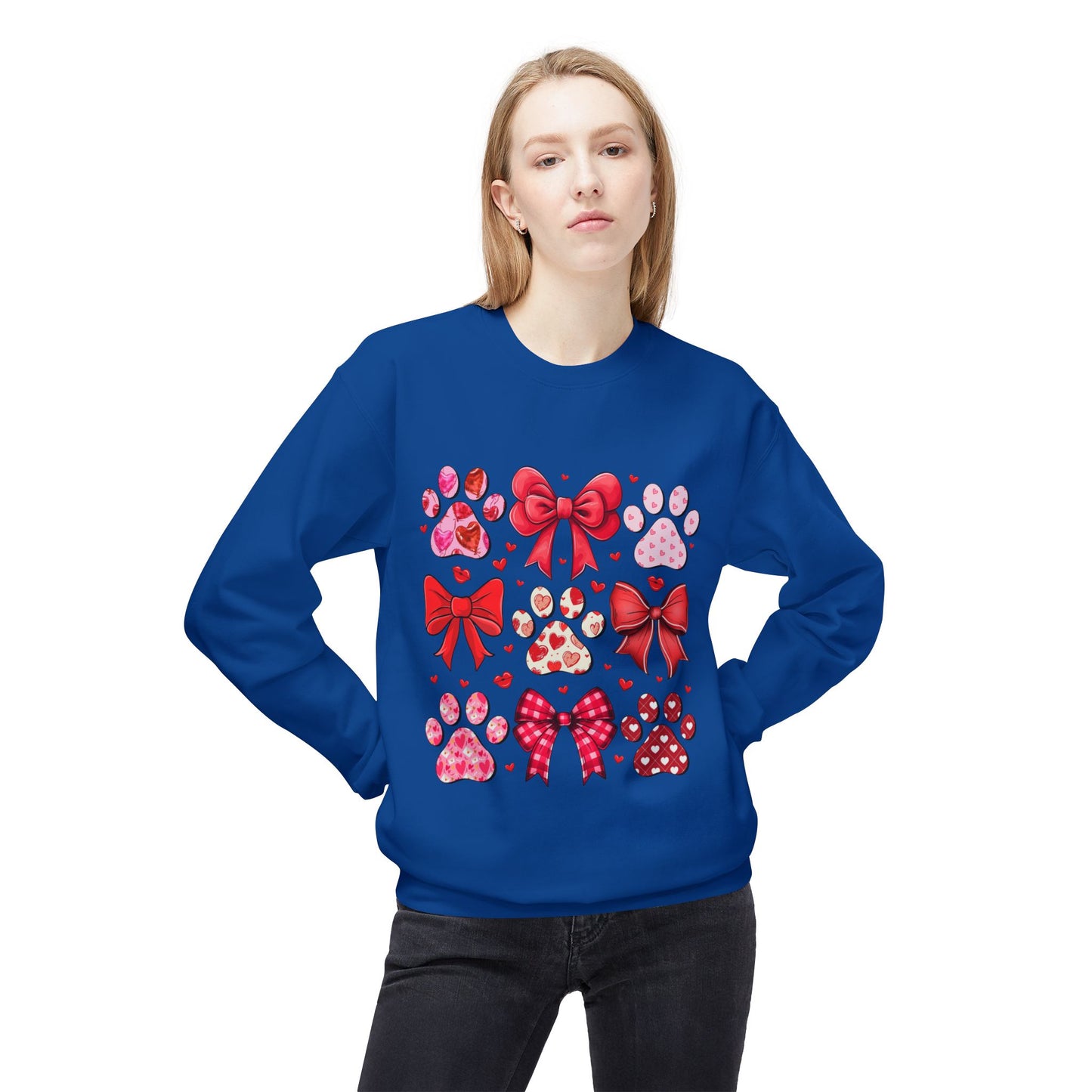 Valentines Unisex Midweight Softstyle Fleece Crewneck Sweatshirt