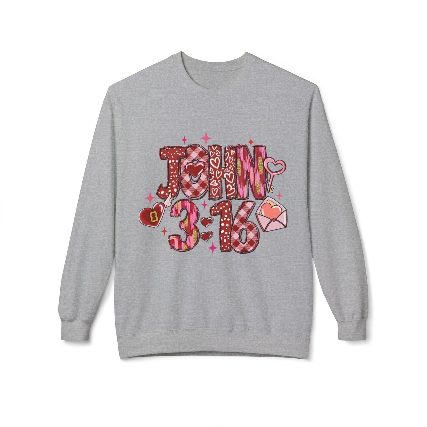Valentines Unisex Midweight Softstyle Fleece Crewneck Sweatshirt