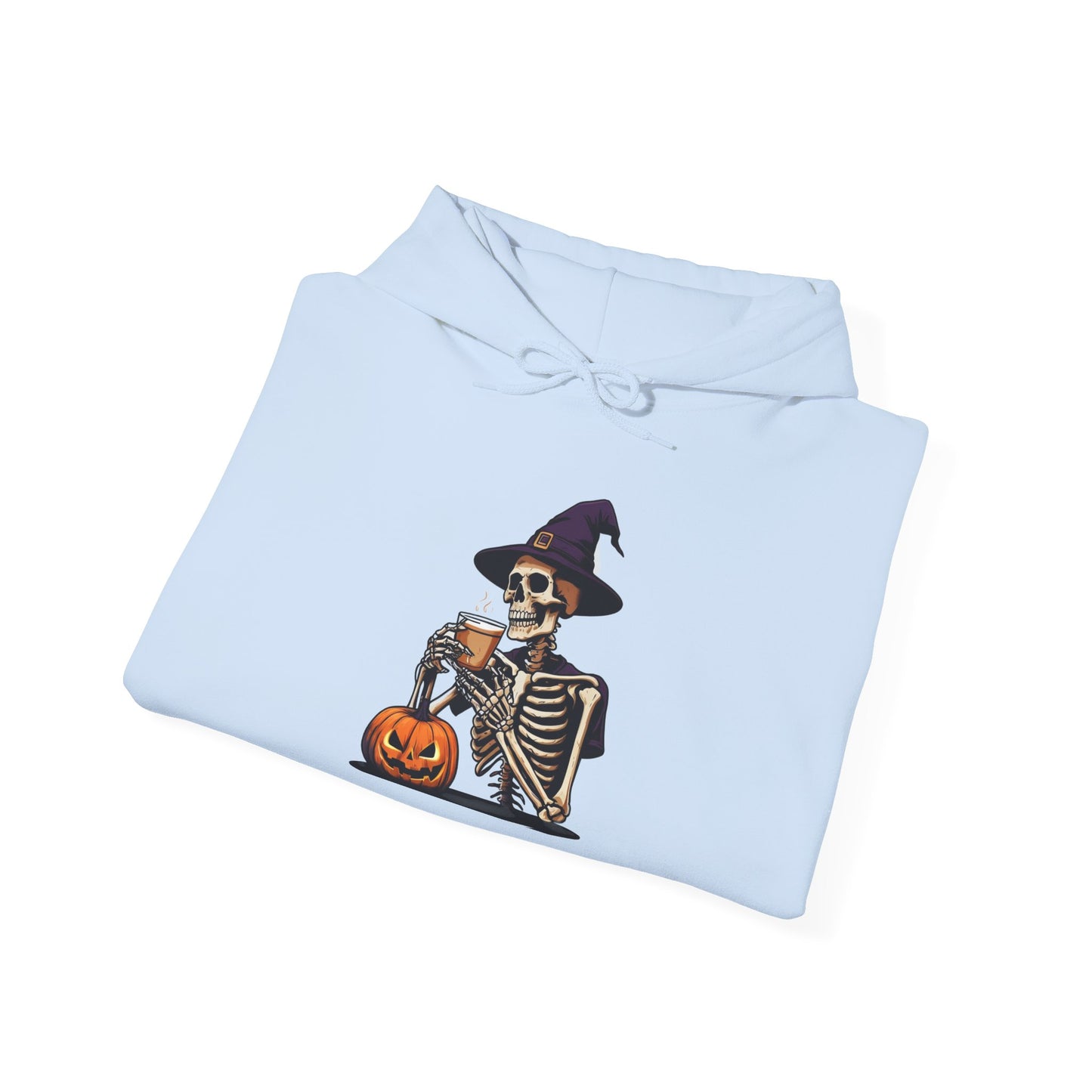 Halloween Skeleton Hoodie, Unisex Fall Sweatshirt, Spooky Season Apparel, Cozy Costume Alternative, Halloween Gift for Him/Her