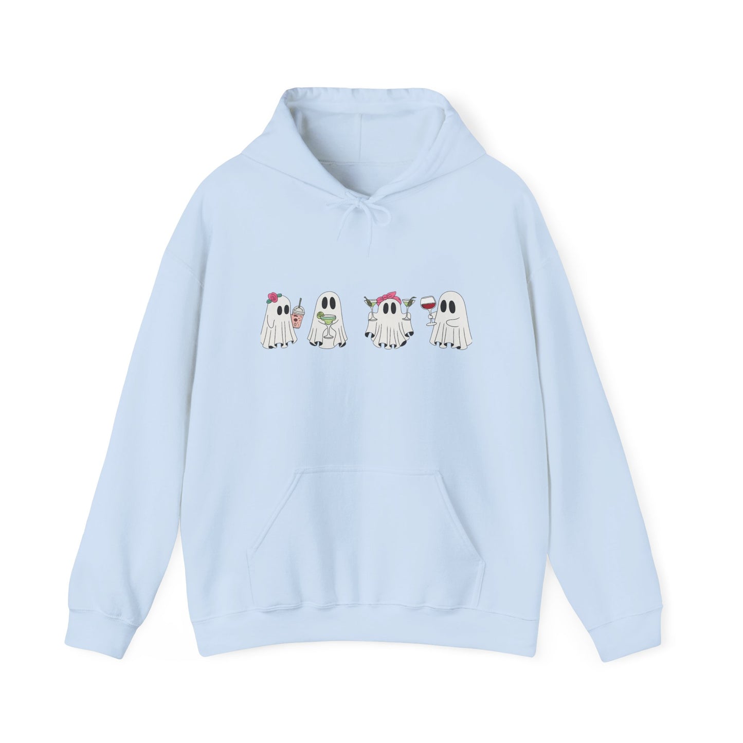 Cute Ghosts Unisex Hoodie - Cozy Halloween Hoodie, Fall Apparel, Gift for Ghost Lovers, Casual Wear, Spooky Season