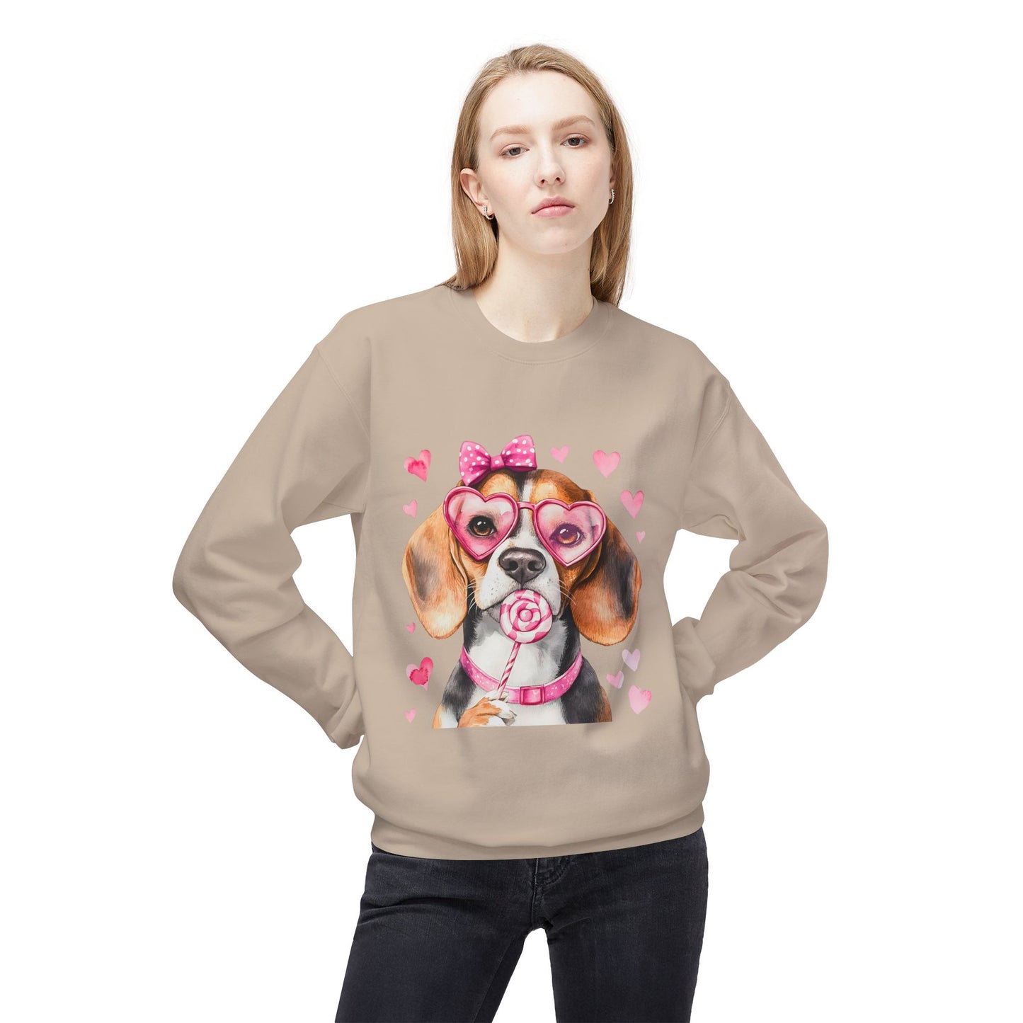 Valentines Unisex Midweight Softstyle Fleece Crewneck Sweatshirt