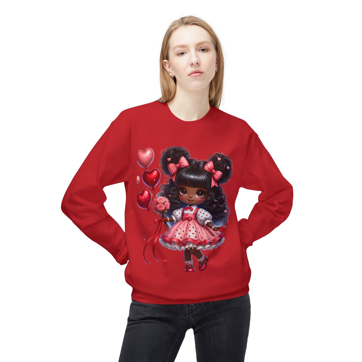 Valentines Unisex Midweight Softstyle Fleece Crewneck Sweatshirt