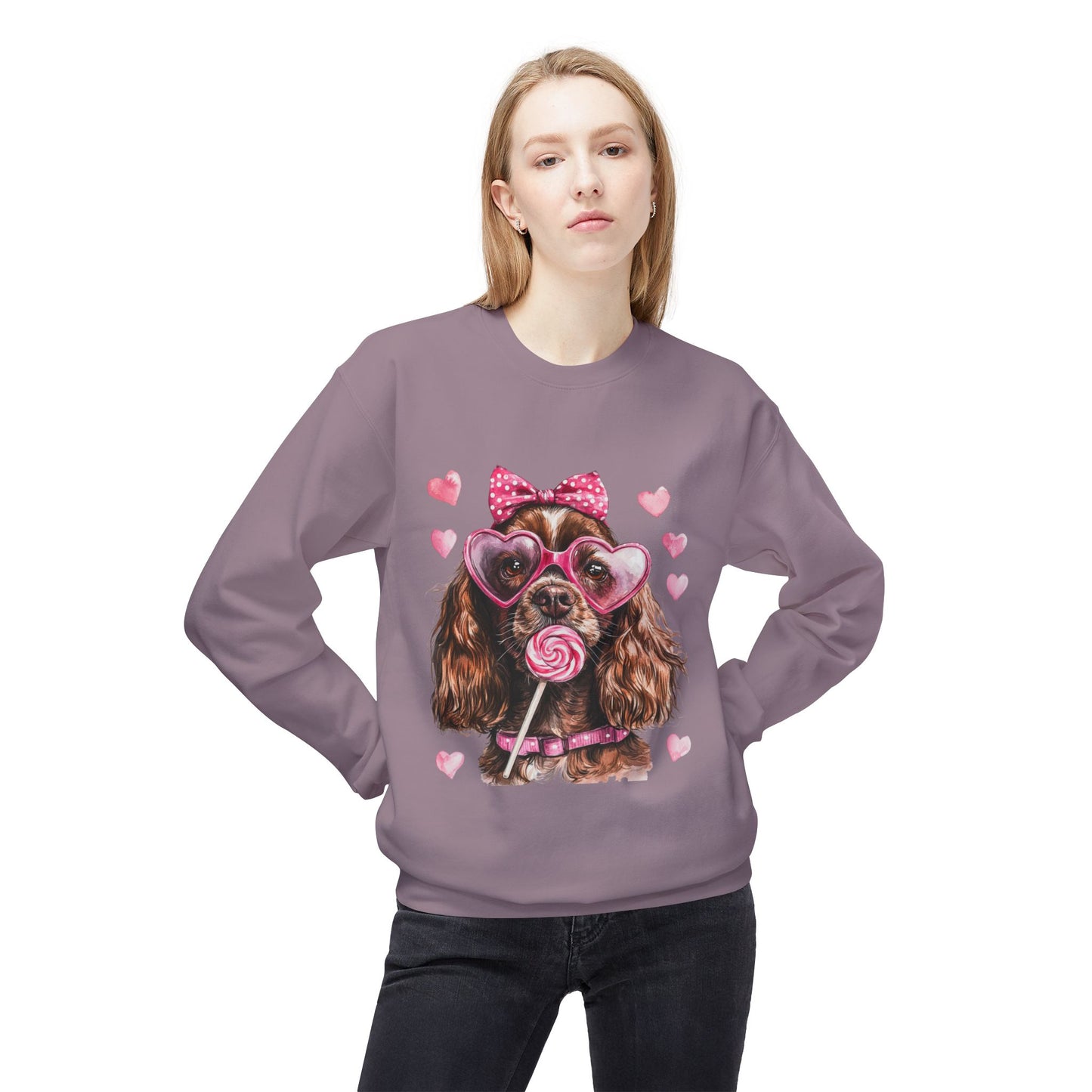 Valentines Unisex Midweight Softstyle Fleece Crewneck Sweatshirt