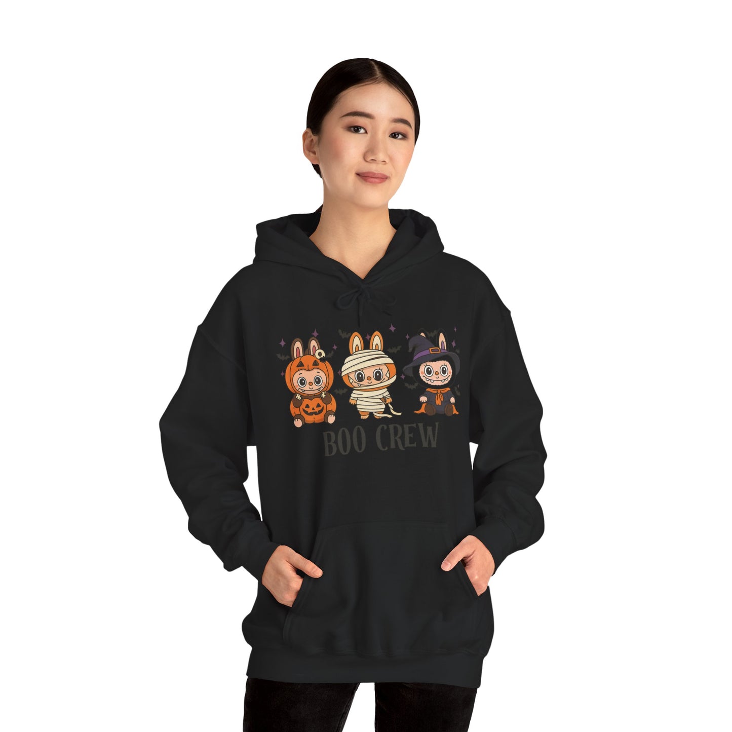Boo Crew Halloween Unisex Hoodie, Cute Monster Costume, Spooky Vibes, Fall Fashion