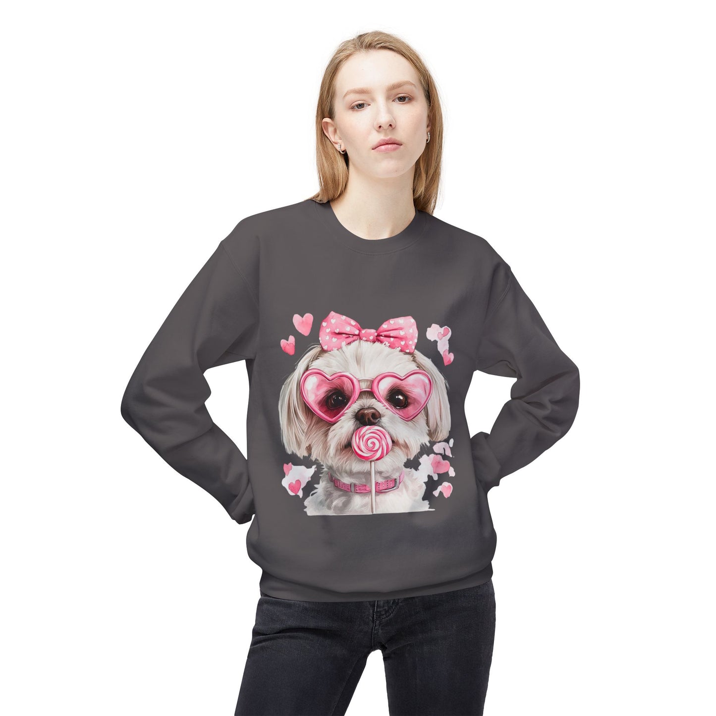 Valentines Unisex Midweight Softstyle Fleece Crewneck Sweatshirt