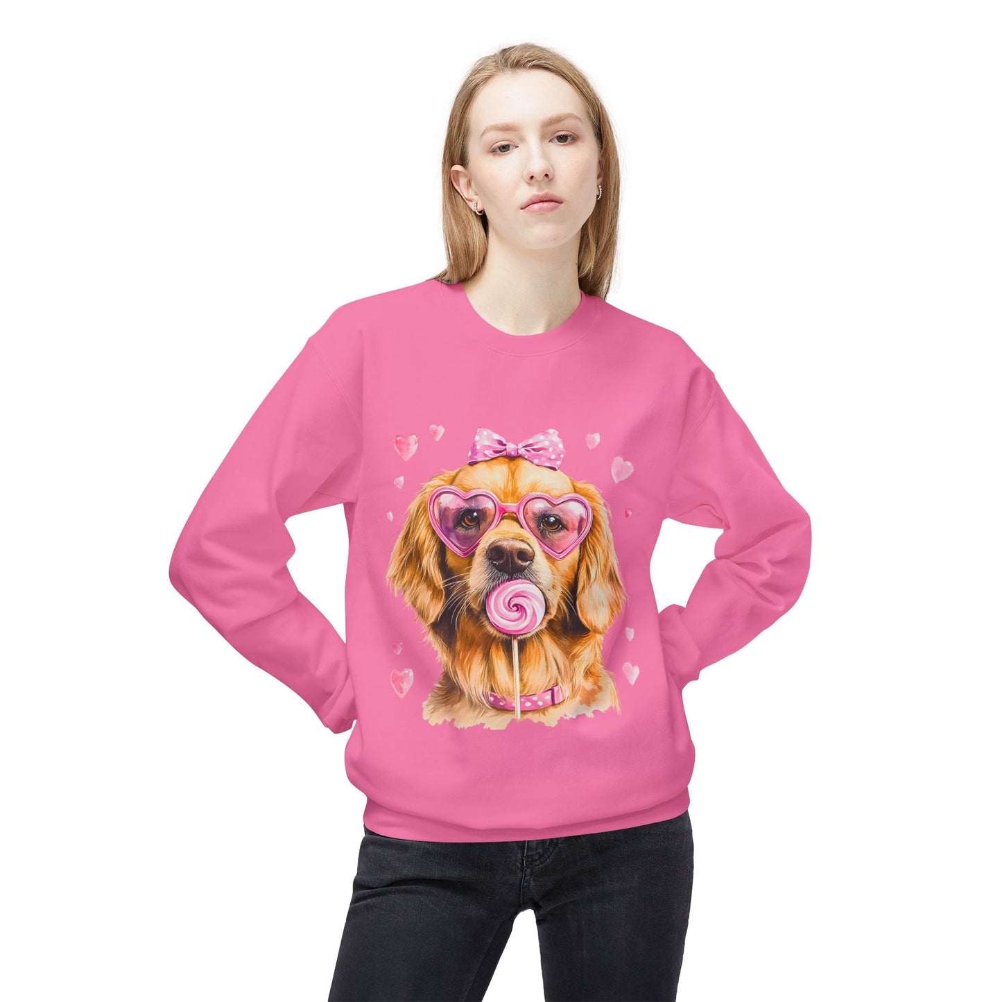 Valentines Unisex Midweight Softstyle Fleece Crewneck Sweatshirt