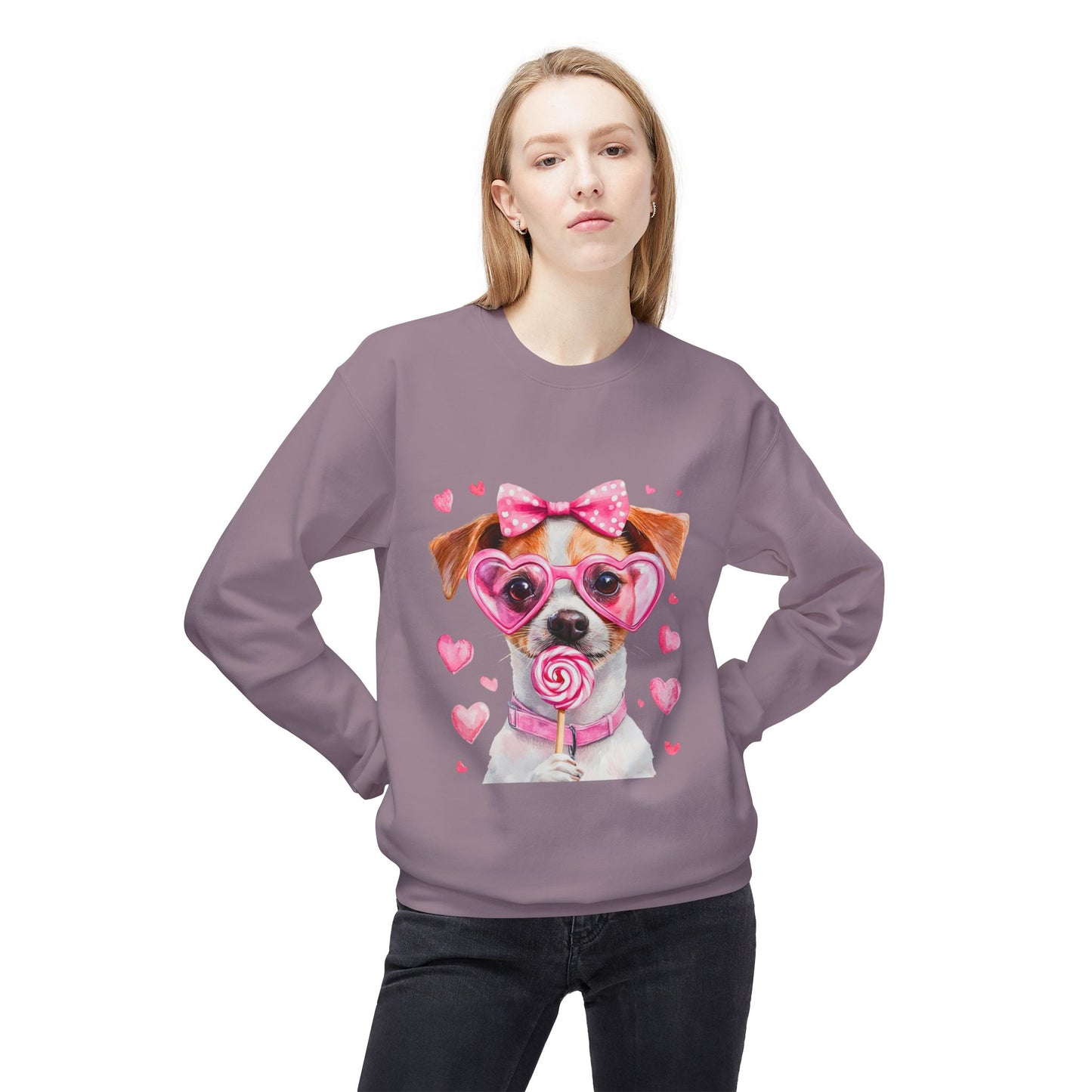 Valentines Unisex Midweight Softstyle Fleece Crewneck Sweatshirt