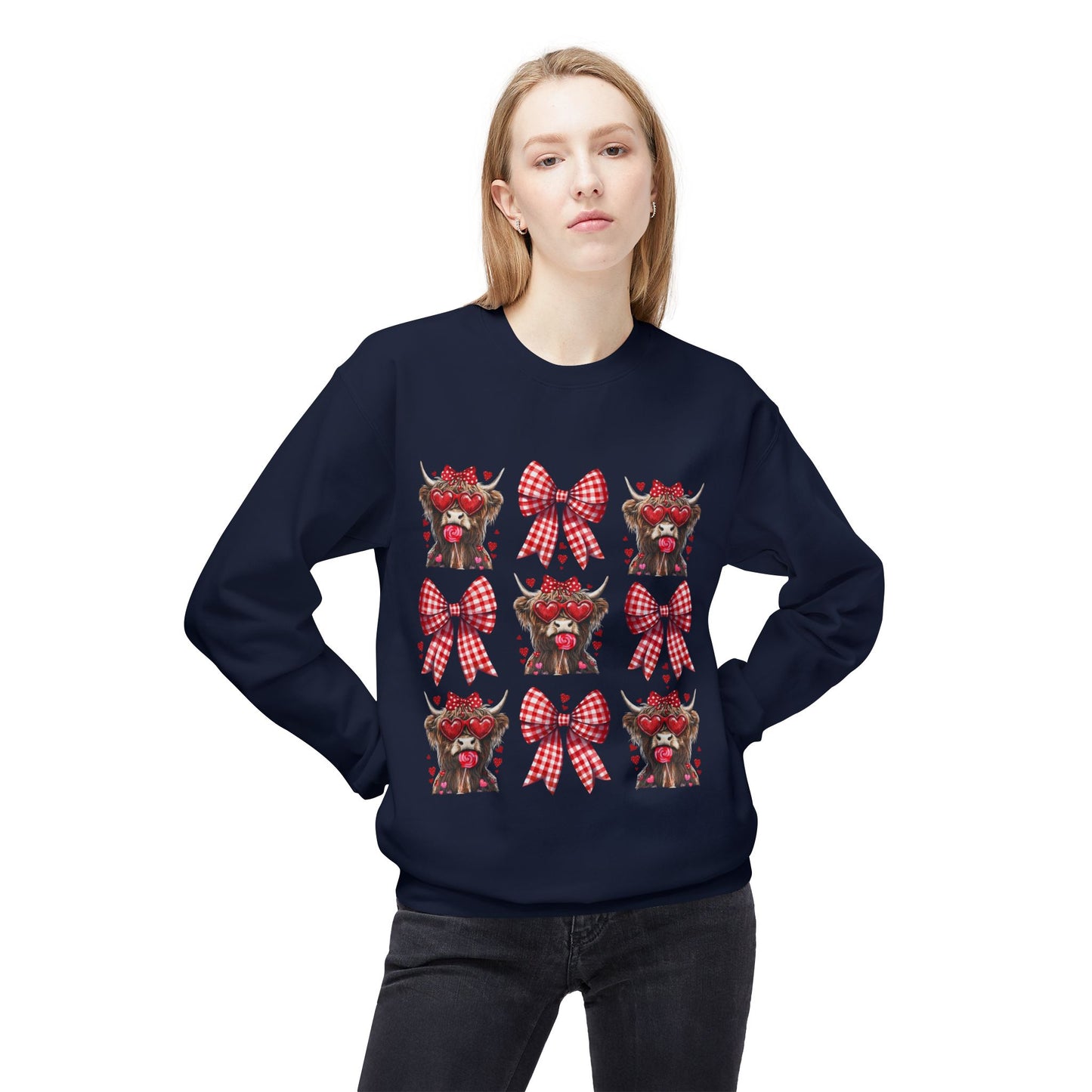 Valentines Unisex Midweight Softstyle Fleece Crewneck Sweatshirt