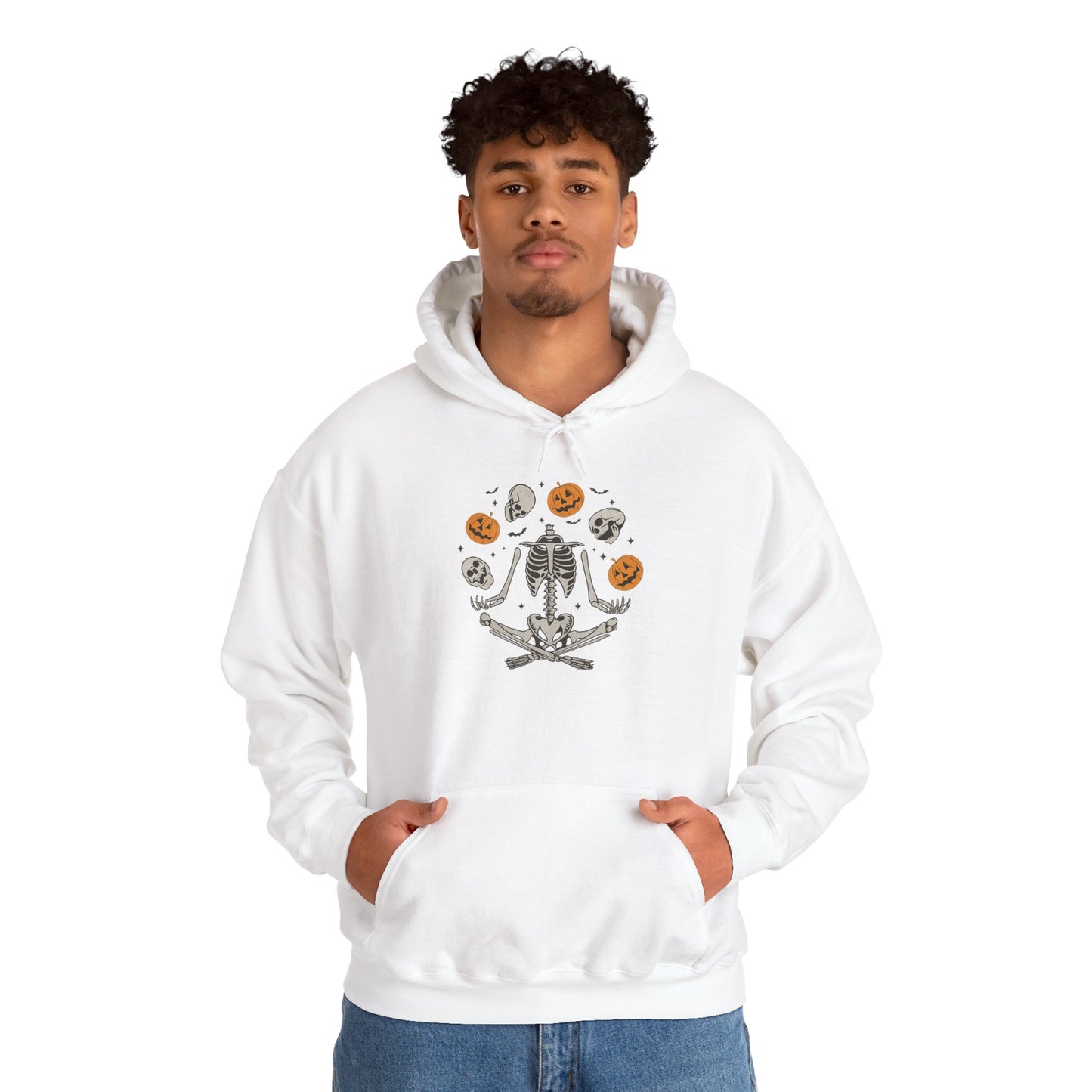 Cozy Skeleton Cookie Hoodie - Spooky Fashion, Halloween Hoodie Fall Apparel, Unisex Hoodie, Gift for Him & Her