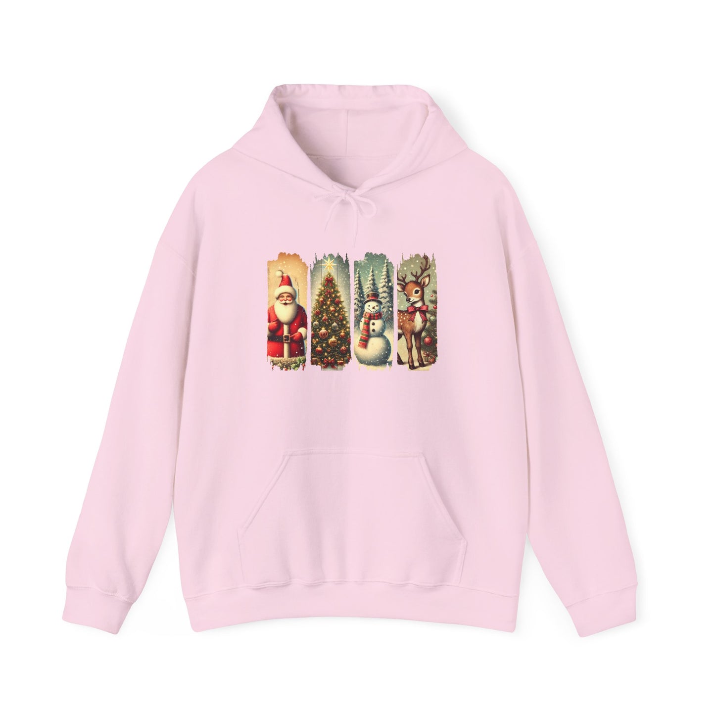 Cozy Christmas Sweatshirt with Vintage Holiday Designs, Unisex Hoodie for Winter, Christmas Gift, Holiday Wear, Festive Apparel