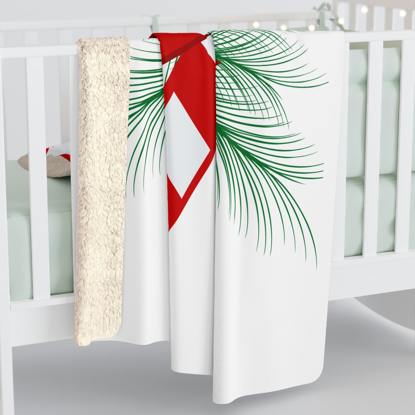 Christmas Candy Cane Blanket