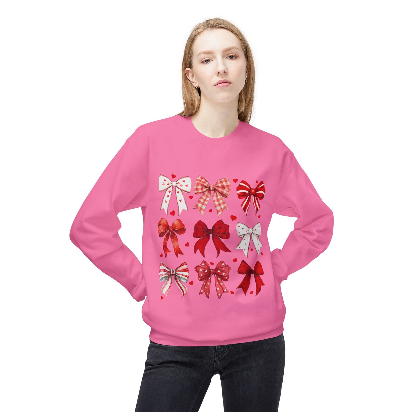 Valentines Unisex Midweight Softstyle Fleece Crewneck Sweatshirt