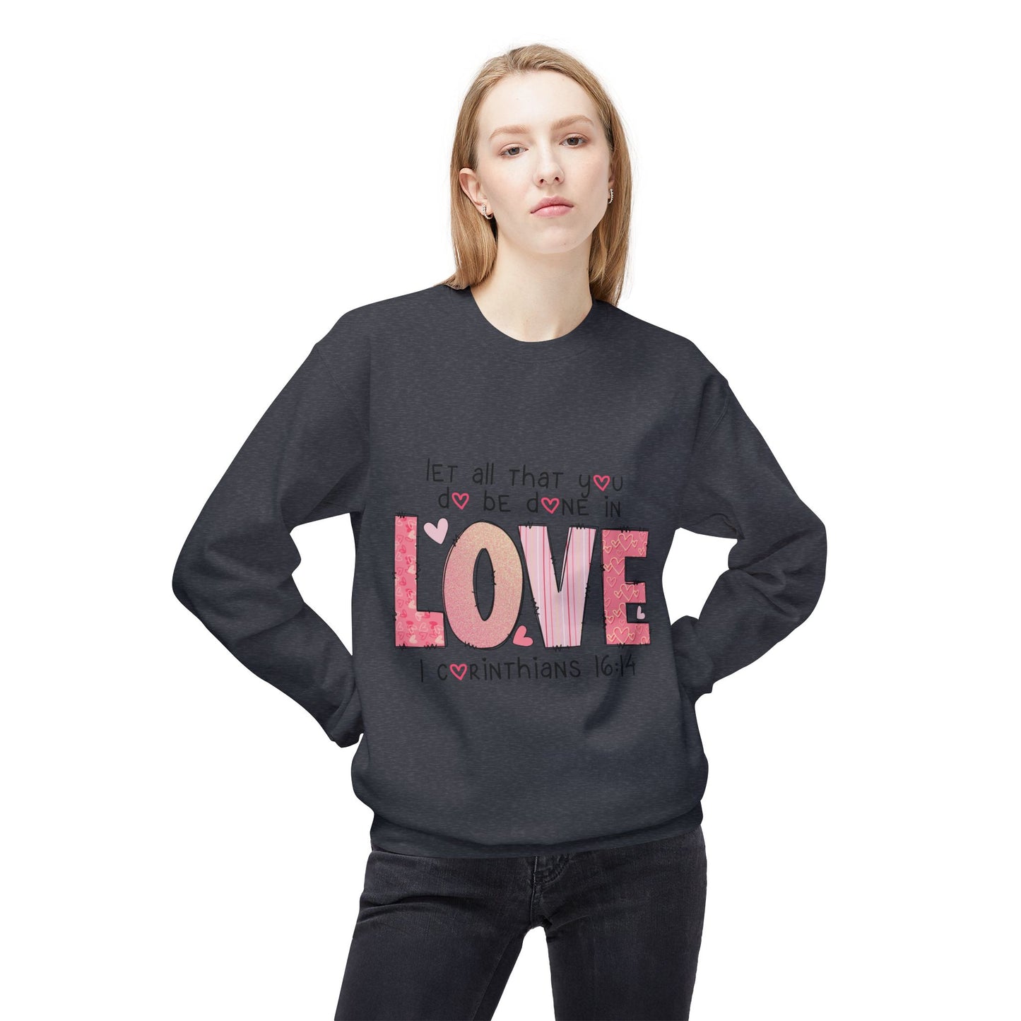 Valentines Unisex Midweight Softstyle Fleece Crewneck Sweatshirt