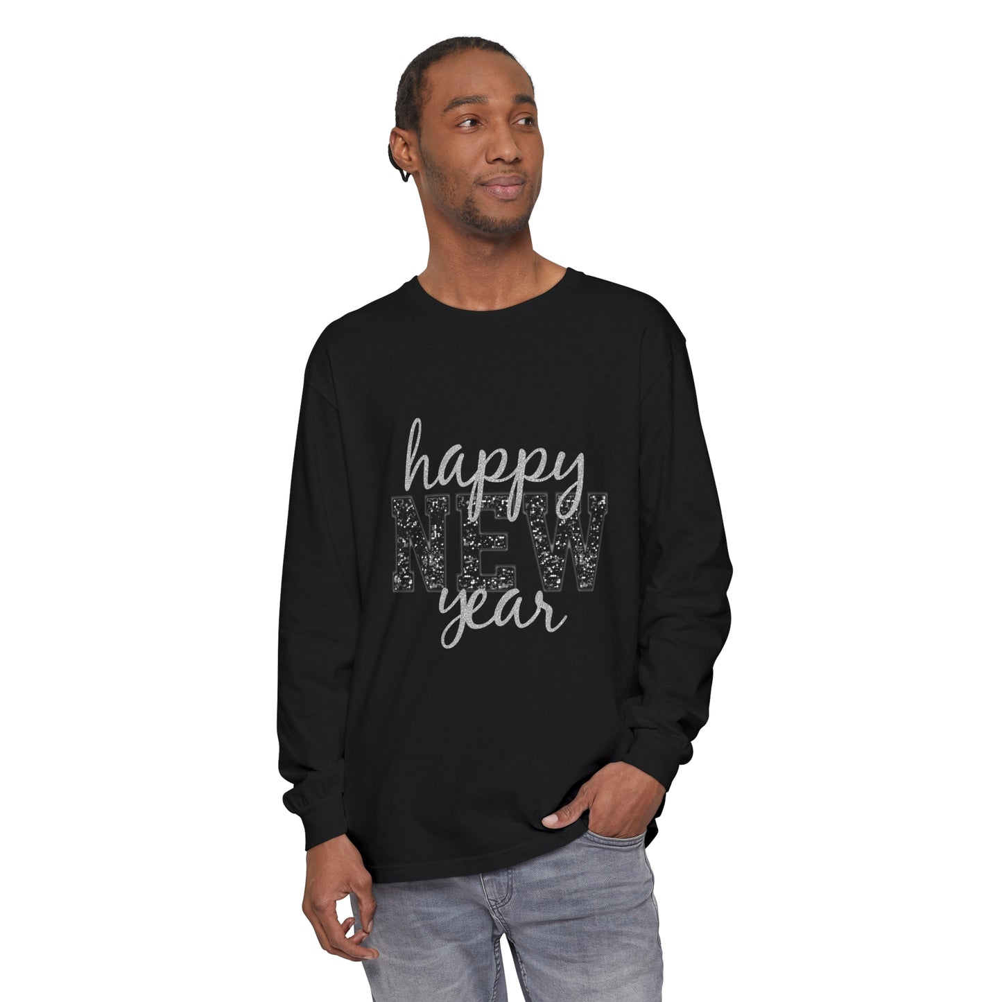 New Year Unisex Garment-dyed Long Sleeve T-Shirt