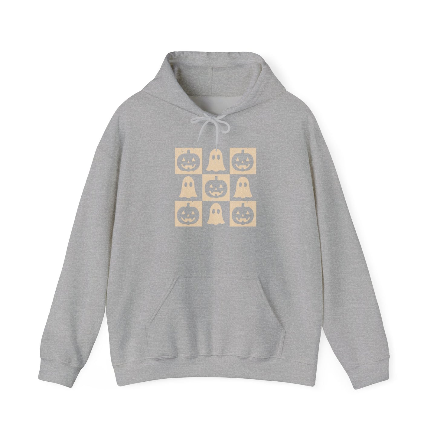 Cozy Ghost-Themed Unisex Hoodie, Perfect for Halloween, Casual Wear, Gifts for Friends, Cozy Nights, Unique Fashion