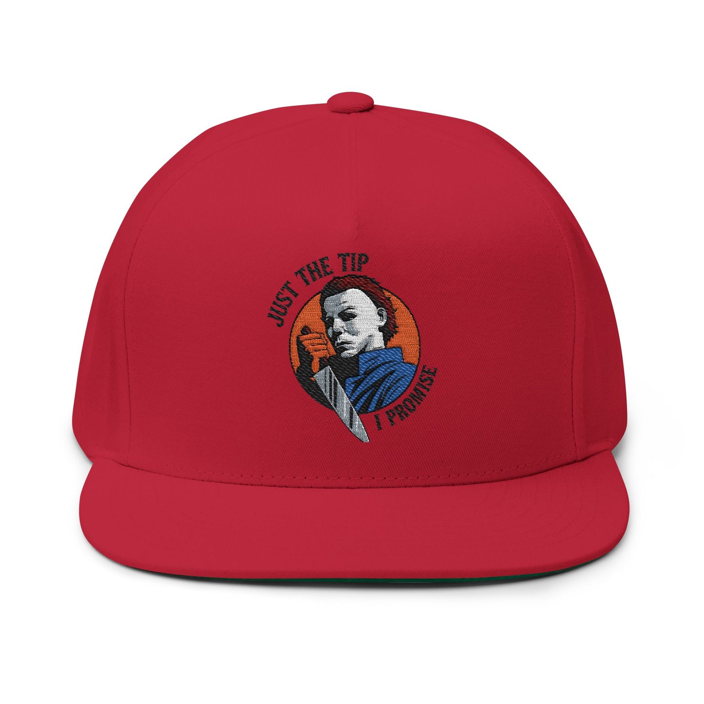 Embroidered Flat Bill Cap - Just the Tip I Promise, Fashion Hat, Dad Hat, Cool Headwear, Gift for Him, Funny Cap