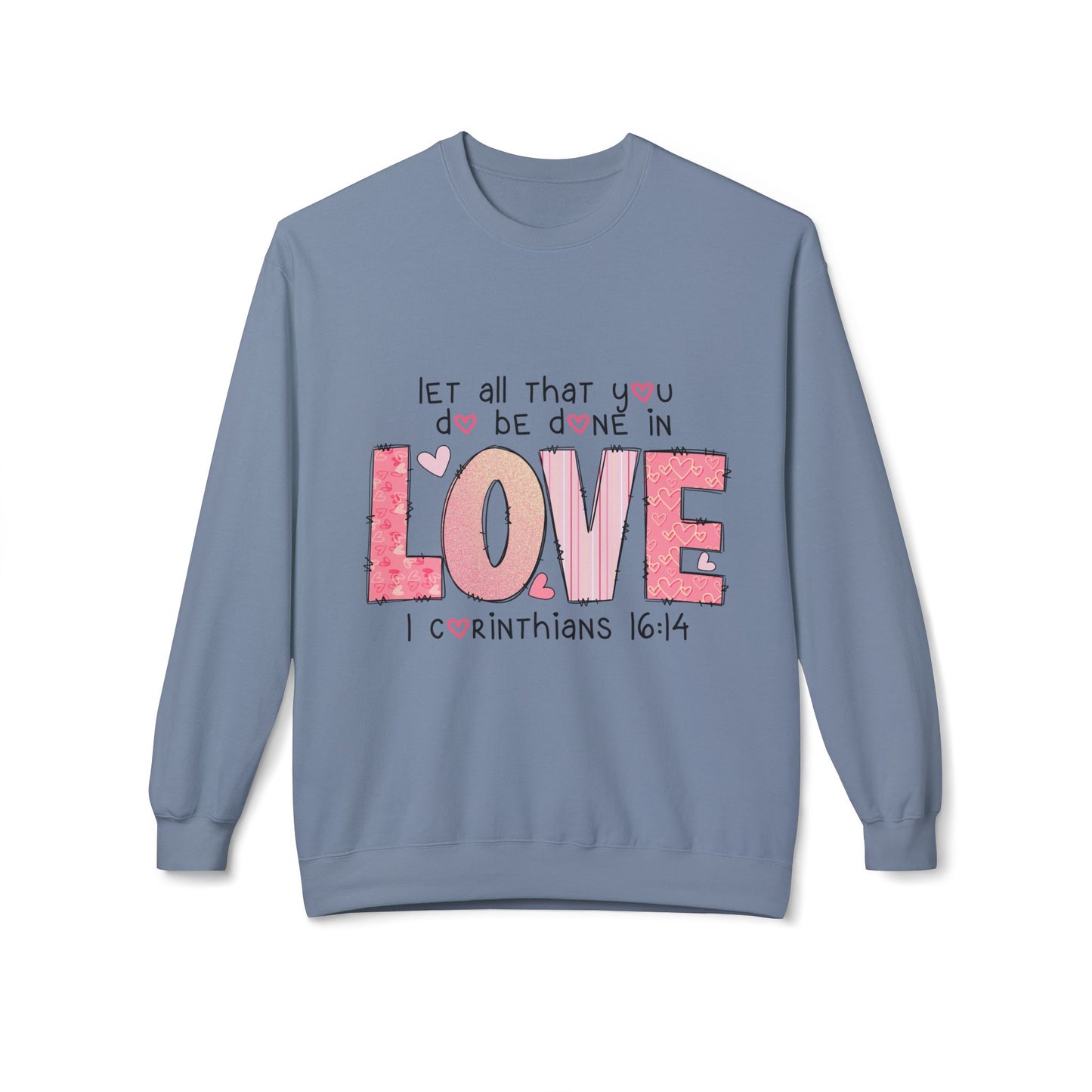 Valentines Unisex Midweight Softstyle Fleece Crewneck Sweatshirt