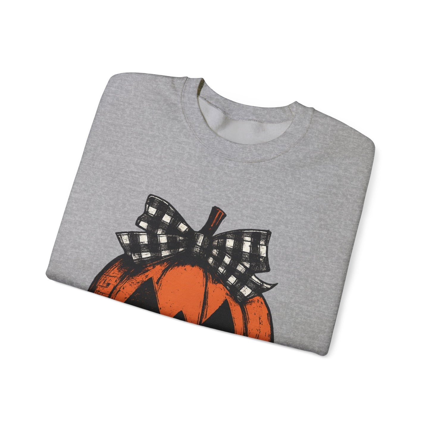 Autumn Pumpkin Crewneck Sweatshirt, Fall Fashion, Halloween Sweatshirt, Cozy Sweater, Pumpkin Patch Outfit, Unisex Clothing
