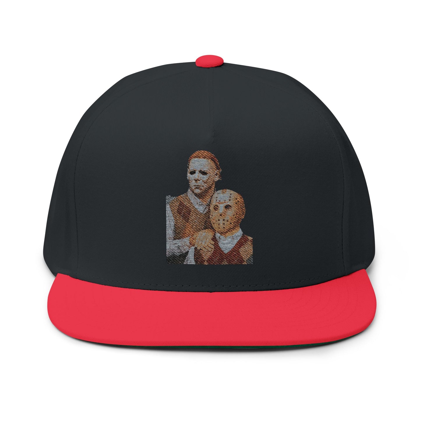 Stylish Embroidered Flat Bill Cap, Fashion Hat for Trendsetters, Unique Gift for Him, Summer Accessory, Casual Streetwear