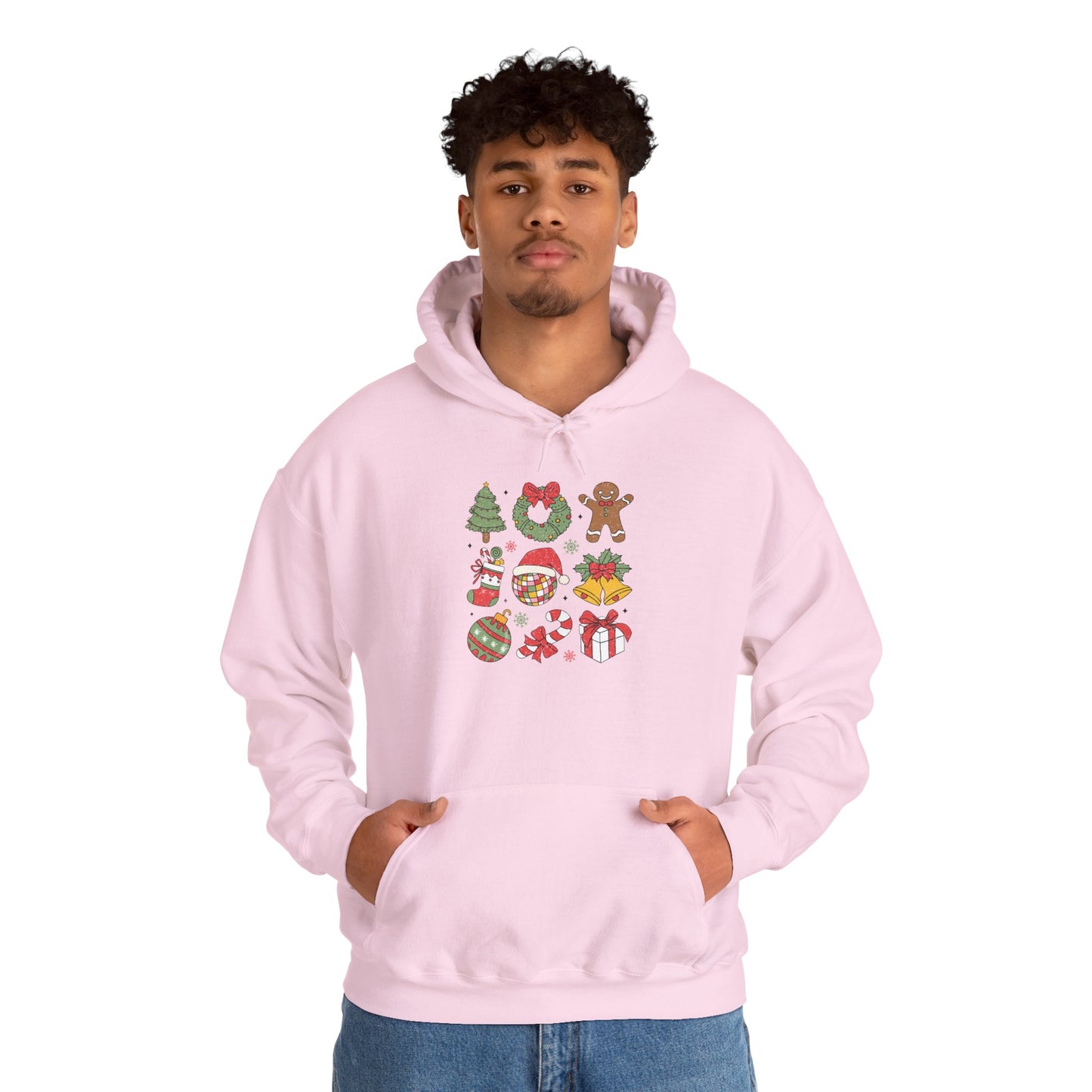 Festive Holiday Hoodie, Cozy Sweatshirt for Christmas, Unisex Holiday Apparel, Winter Gift Idea, Cute Sweatshirt with Holiday Designs