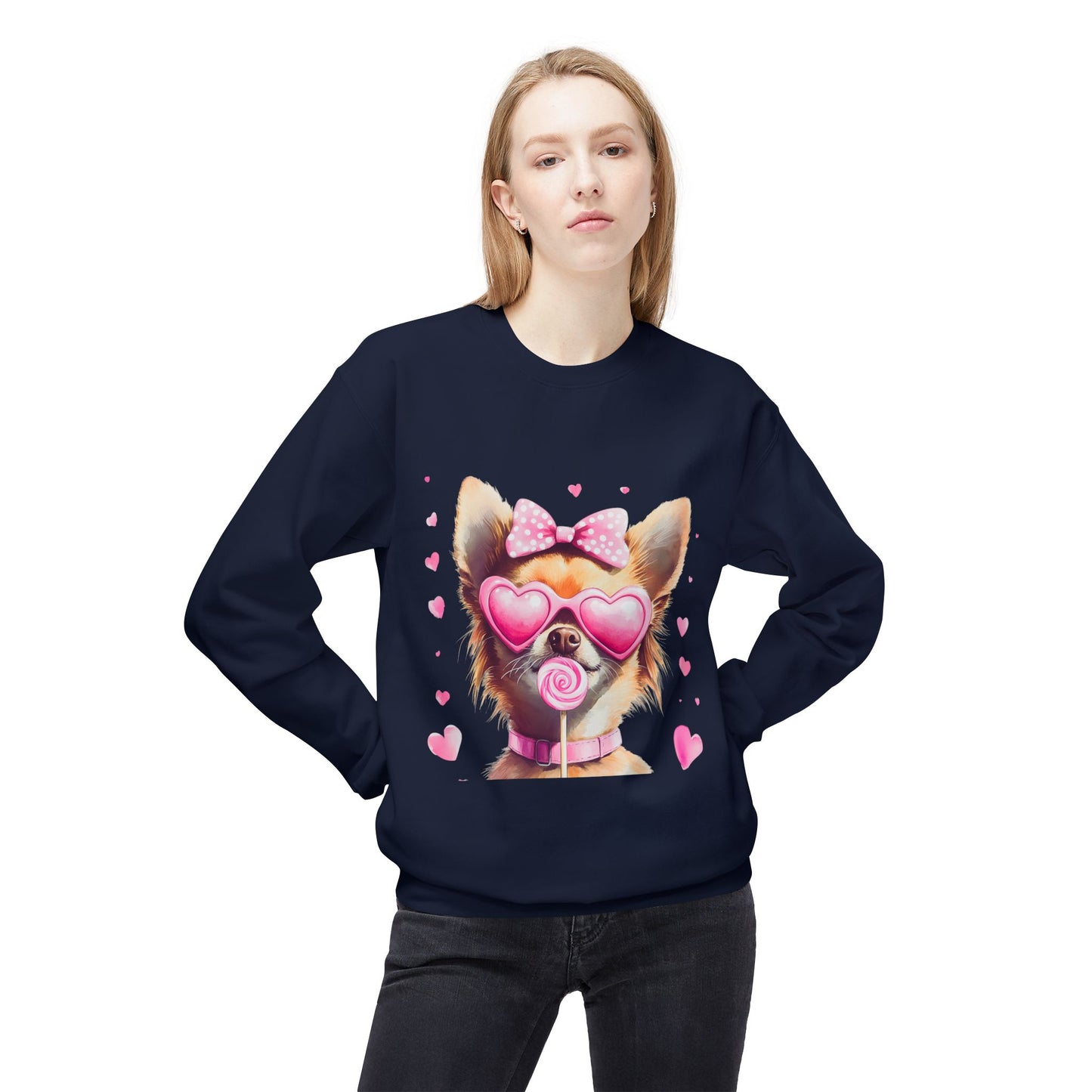 Valentines Unisex Midweight Softstyle Fleece Crewneck Sweatshirt