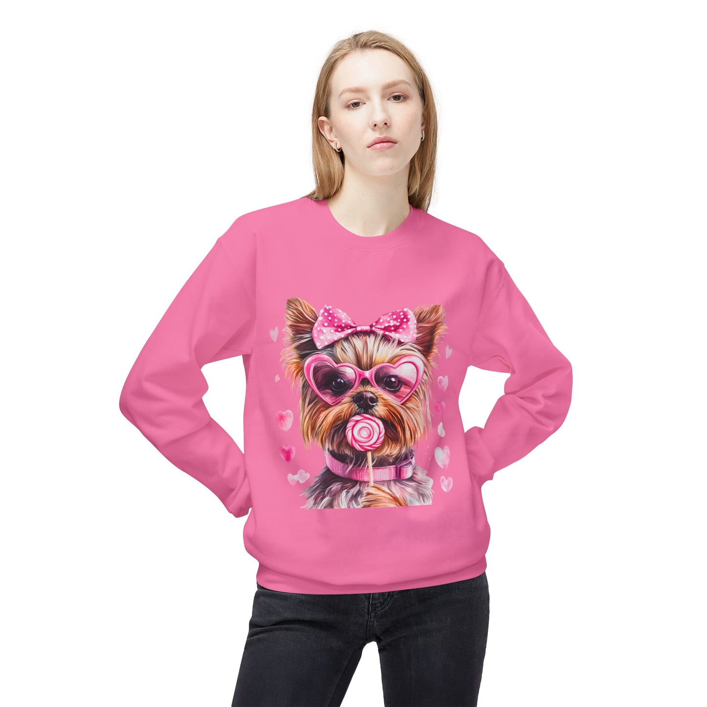 Valentines Unisex Midweight Softstyle Fleece Crewneck Sweatshirt