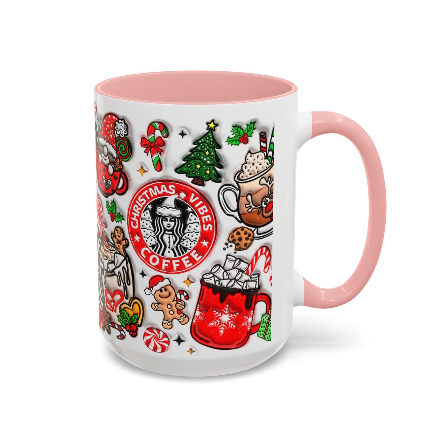Christmas Accent Coffee Mug (11, 15oz)