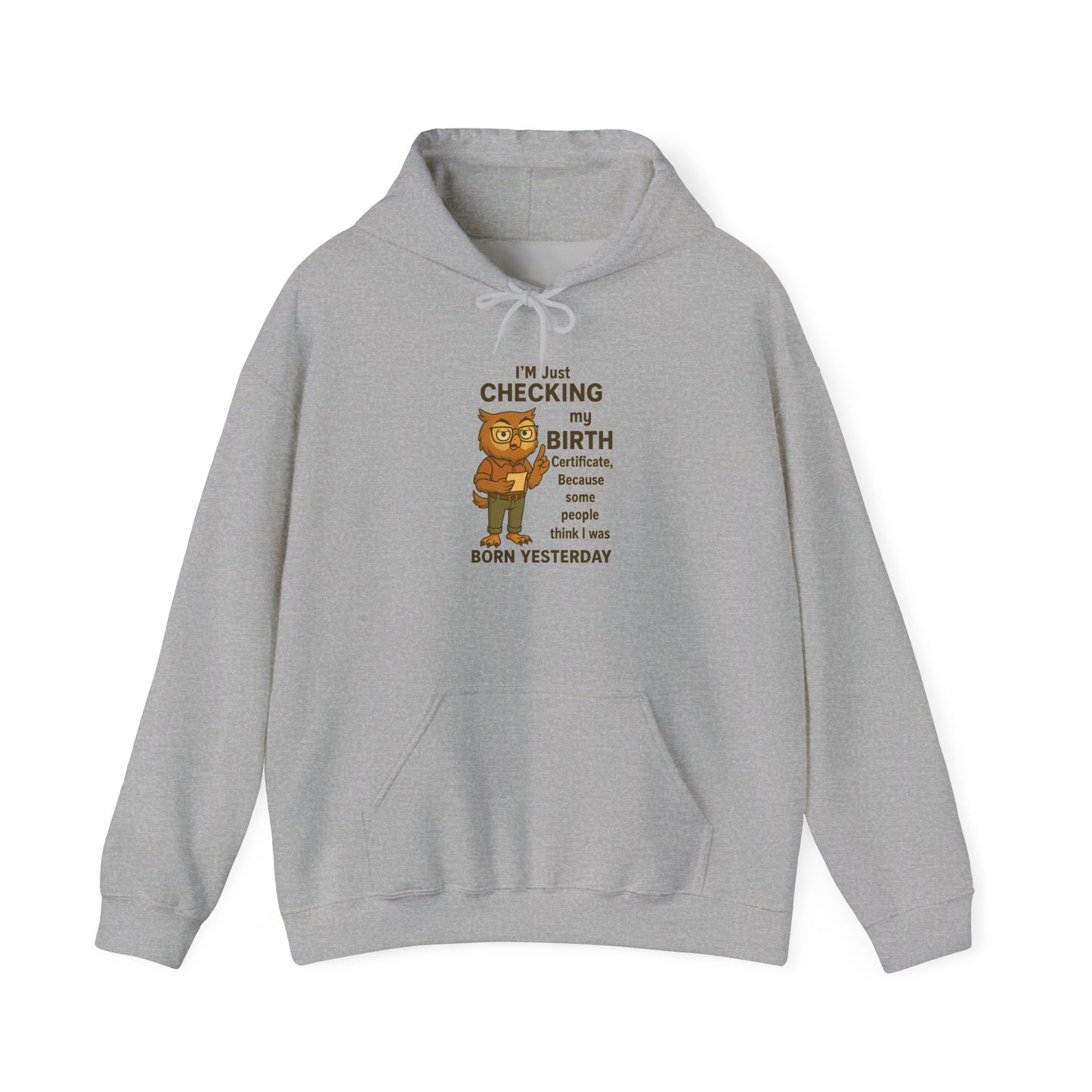 Funny Birthday Sweatshirt, Humorous Gift for Friends, Cozy Hooded Sweatshirt, Casual Wear, Unisex Birthday Apparel