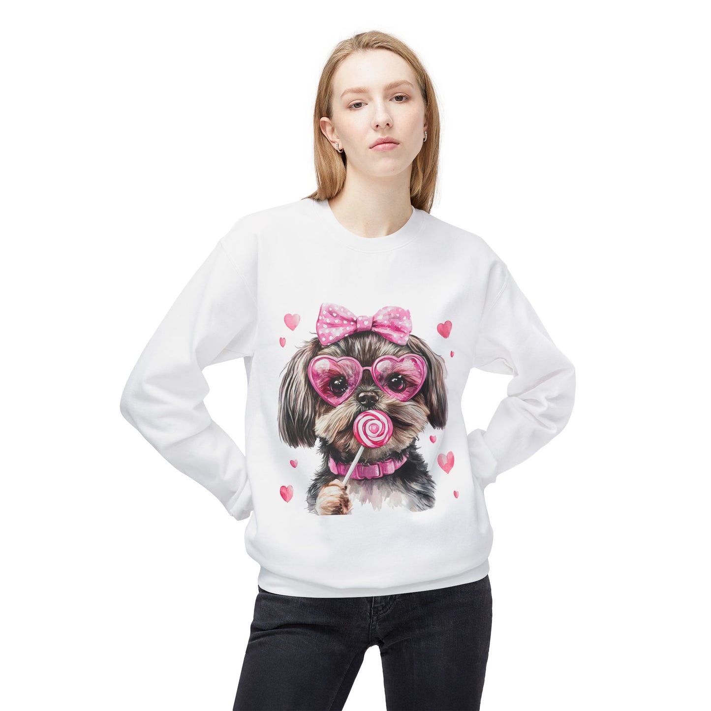 Valentines Unisex Midweight Softstyle Fleece Crewneck Sweatshirt