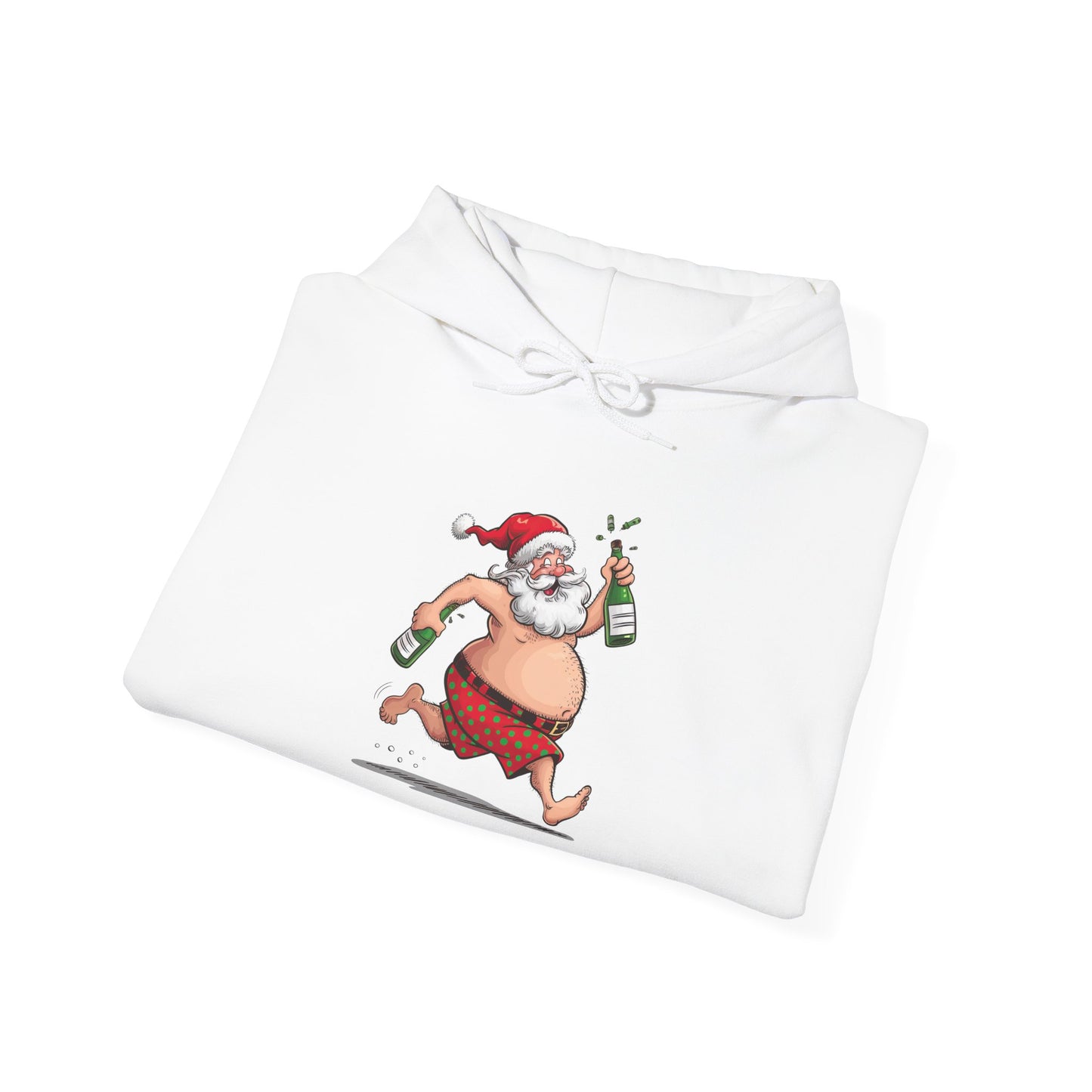 Santa's Holiday Cheer Hoodie, Funny Christmas Sweatshirt, Unisex Pullover, Cozy Gift for Him/Her, Festive Winter Apparel