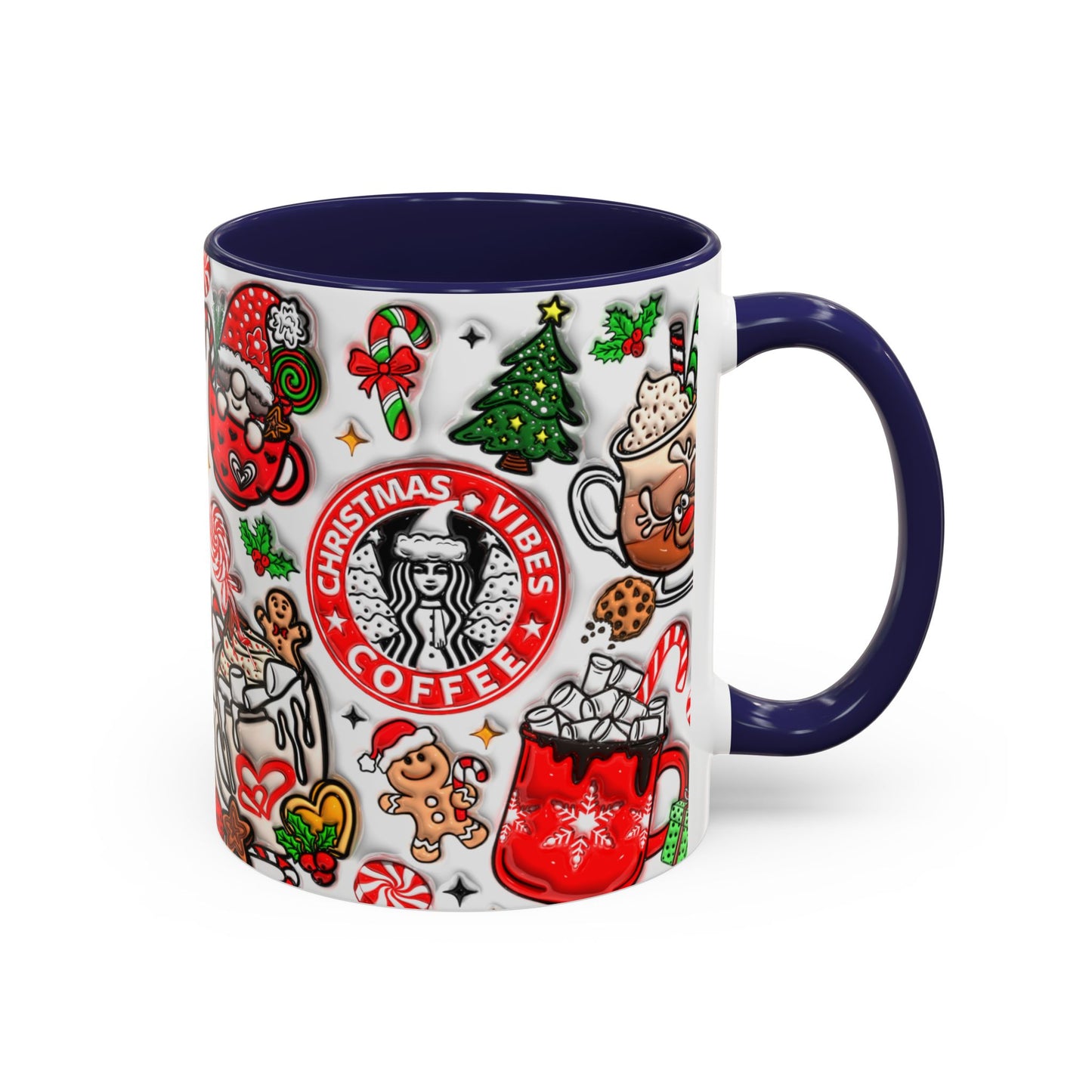 Christmas Accent Coffee Mug (11, 15oz)