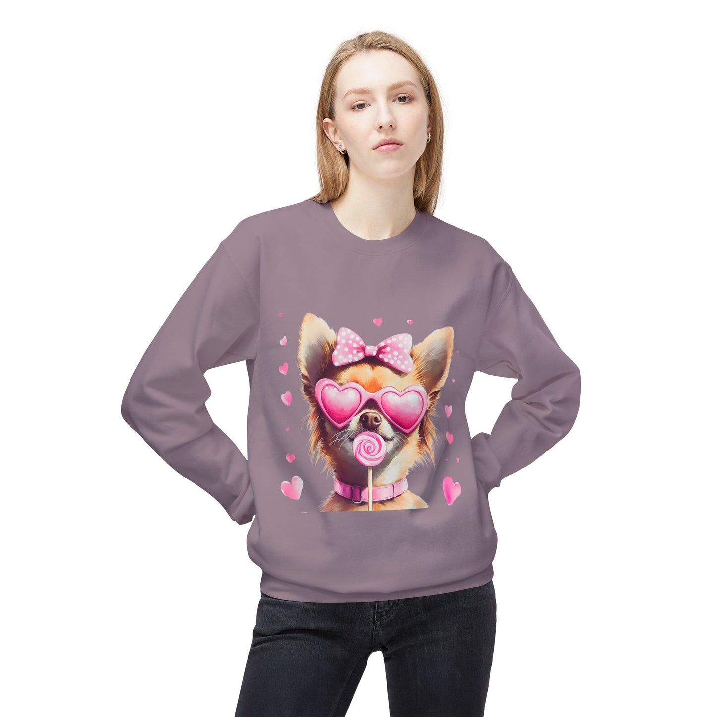 Valentines Unisex Midweight Softstyle Fleece Crewneck Sweatshirt